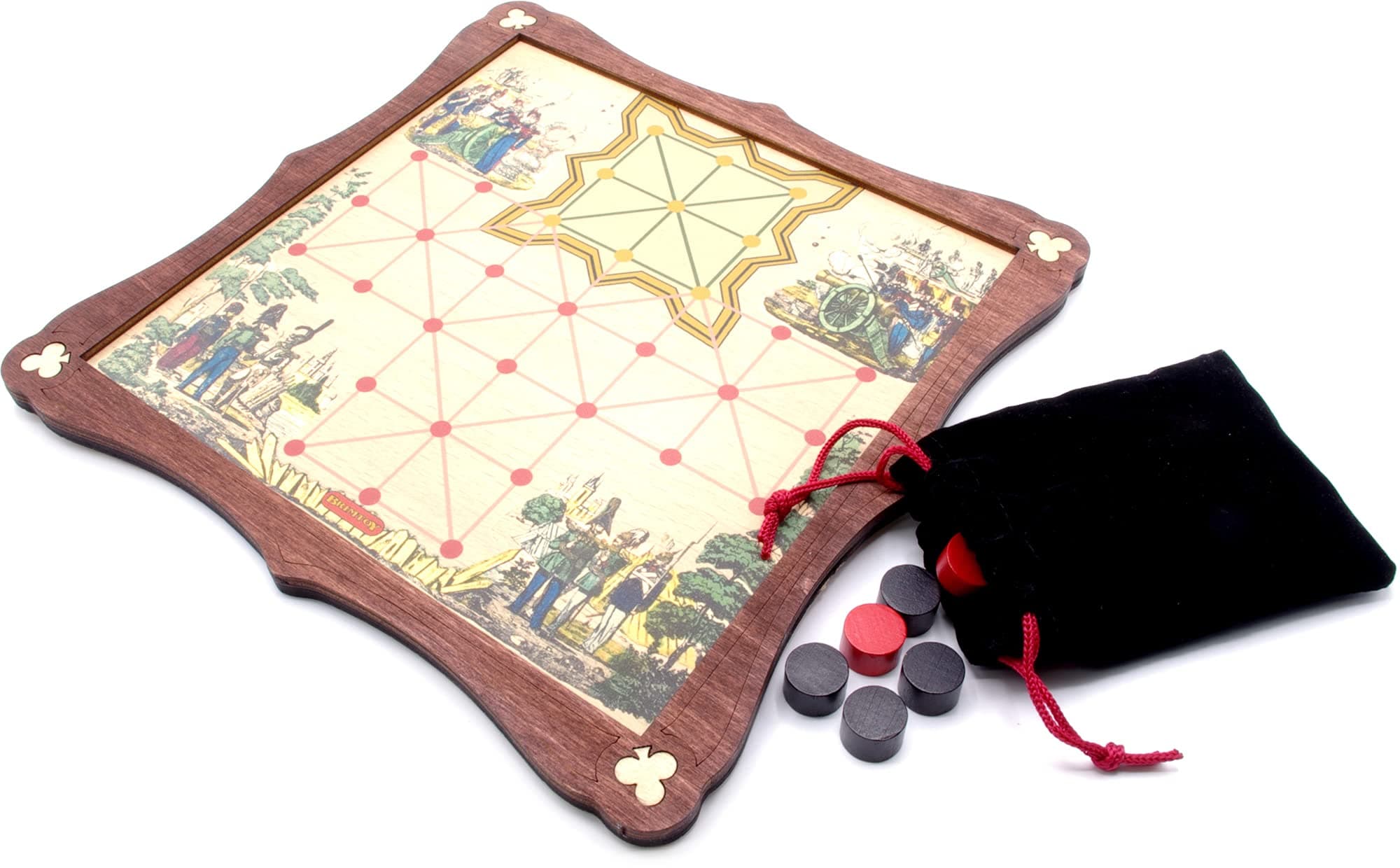 Officers & Sepoys/Asalto traditional wooden board game