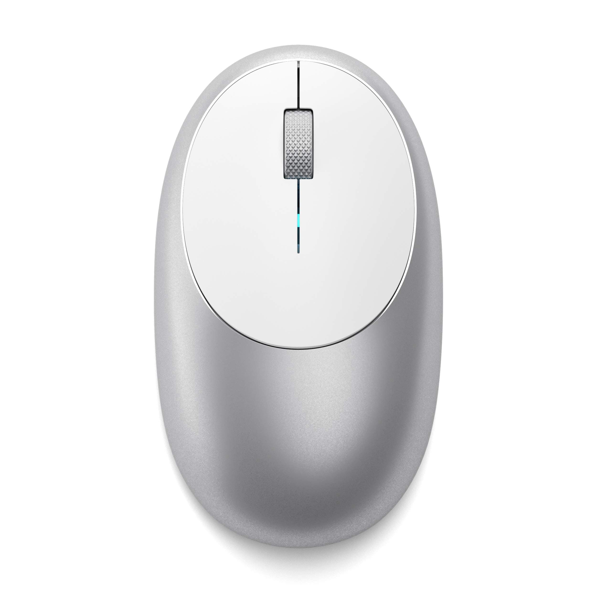 Satechi M1 Wireless Bluetooth Mouse, USB-C Rechargeable, 1200 DPI, Compact & Portable, for MacBook Air & Pro M5 M4, iPad Air & Pro M5 M4 M3, iPad Mini, Mac Mini, iMac & Windows - Silver