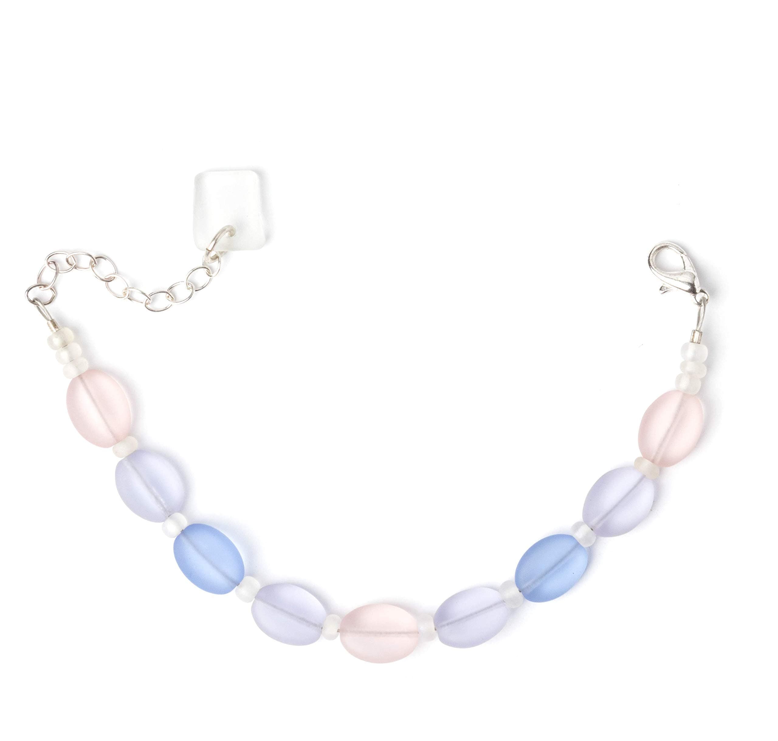 Sea Glass Droplet Bracelet (Pastel)