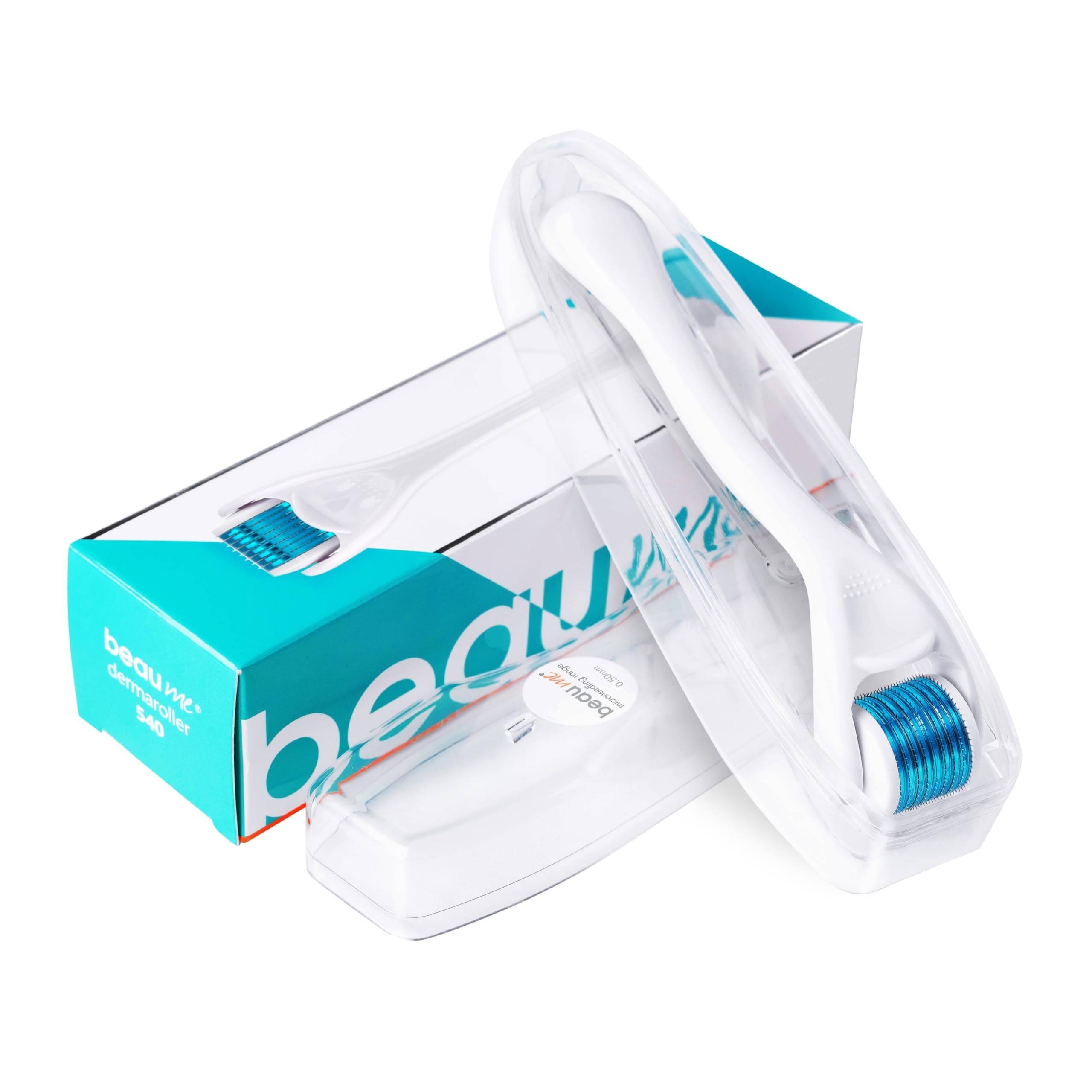 BEAUME® Professional Derma Roller for Skin Rejuvenation and Hair Growth – 540 Titanium Needles (0.5 mm) – Certified German Quality, Collagen Boost, Wrinkle Reduction, Acne Scar Treatment