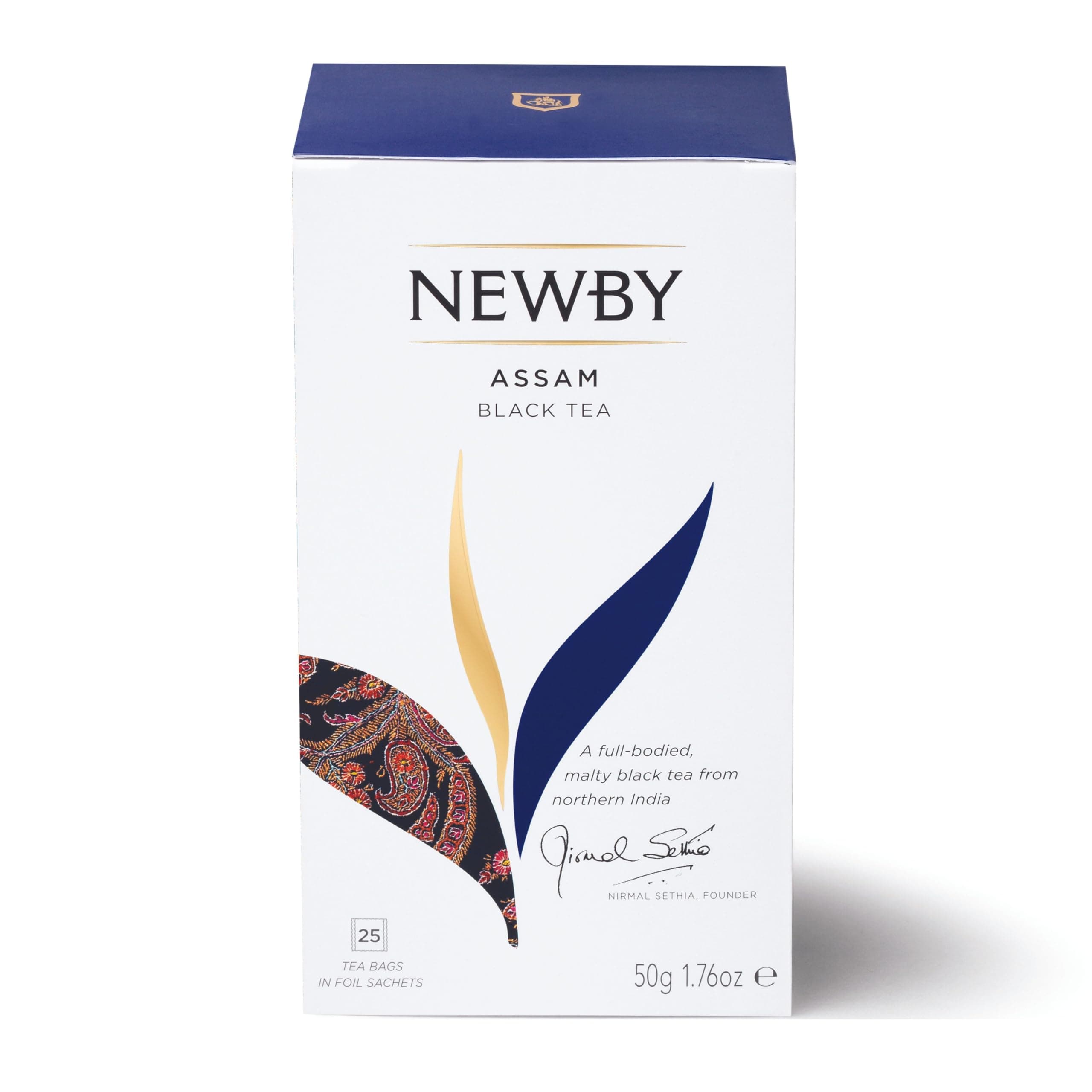 Assam Black Tea Bags | 25 Counts | Premium Blend | Bold, Malty Flavor, Perfect for Revitalizing Breakfast | 50 gm