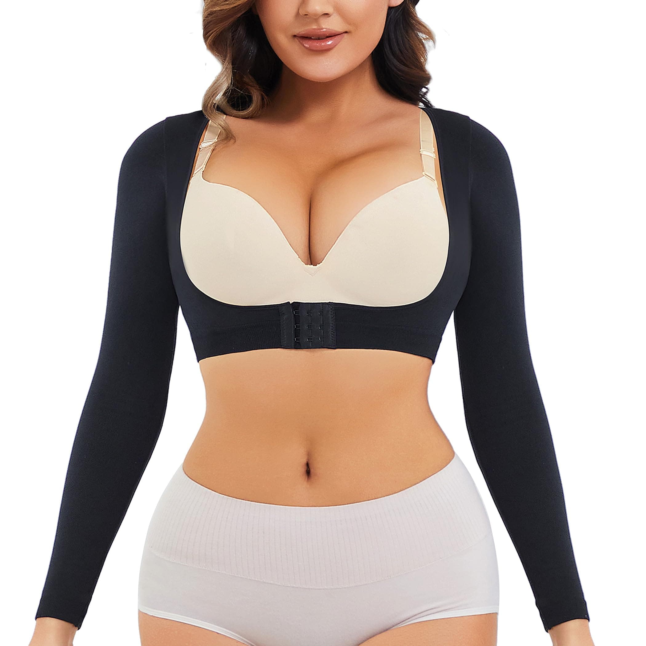 LODAY Upper Arm Shaper for Women Faja Post Surgery Slimming Compression Sleeves Shapewear Tops