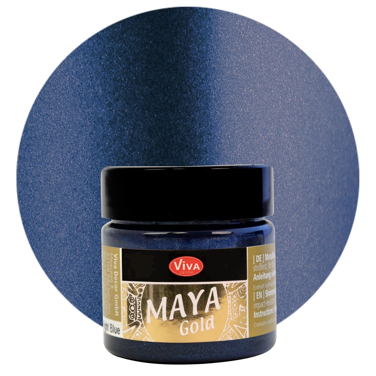 Viva Decor Maya Gold Paint - Night Blue