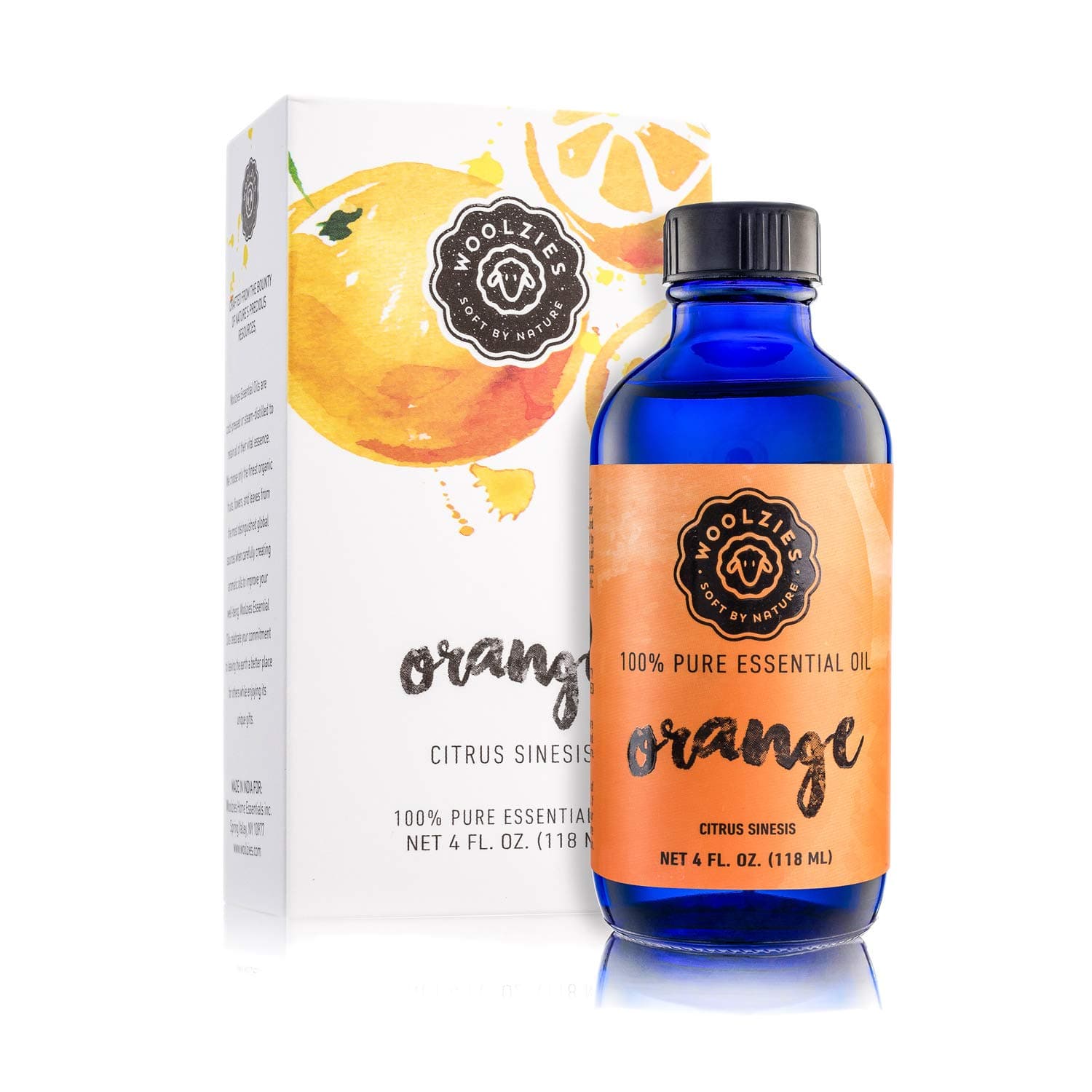 100% Pure & Natural Sweet Orange Essential Oil | Best Undiluted Therapeutic Grade Citrus Oil – Happiness Energize & Motivate | Uplifting Scent for Mind & Body 4 Fl oz