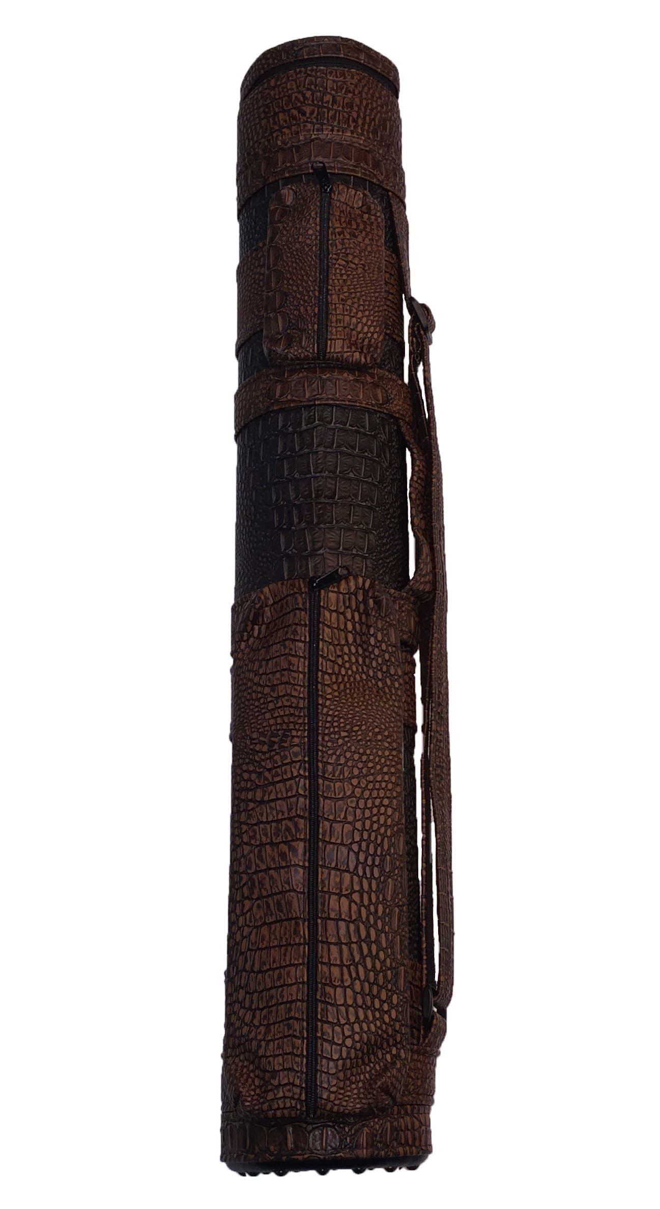 Giuseppe 3 x 6 Pool Cue Custom Carry Case - Java Croc 3 Butt 6 Shaft