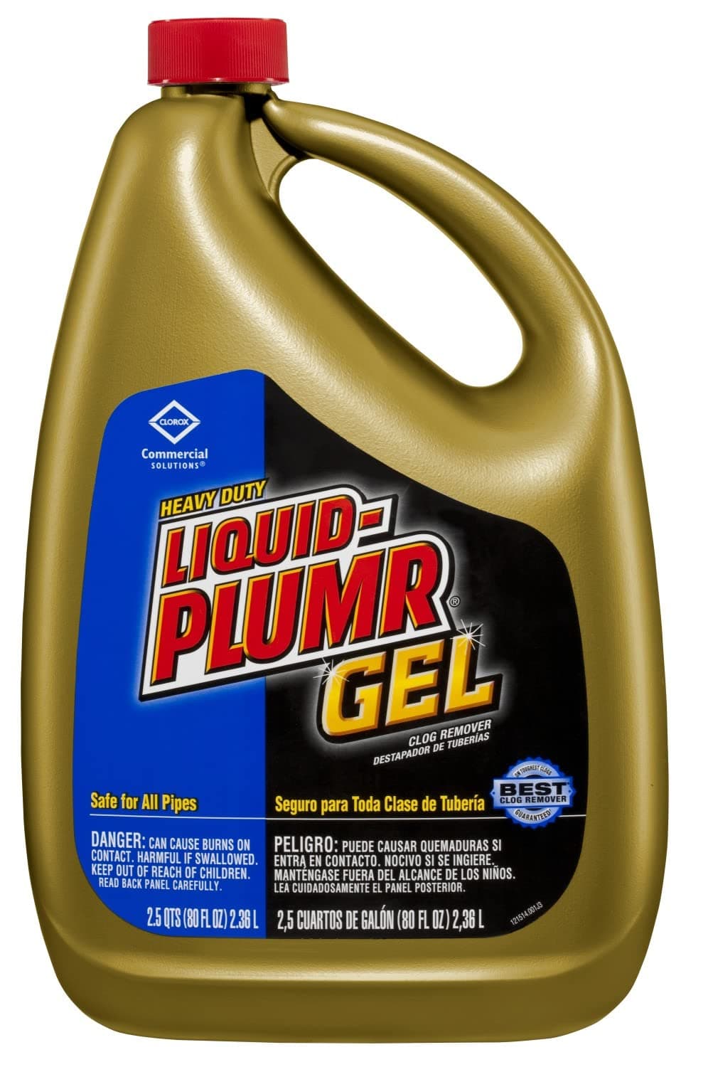 Clorox Commercial Solutions Liquid-Plumr Heavy Duty Clog Remover, 80 Ounces (35286)