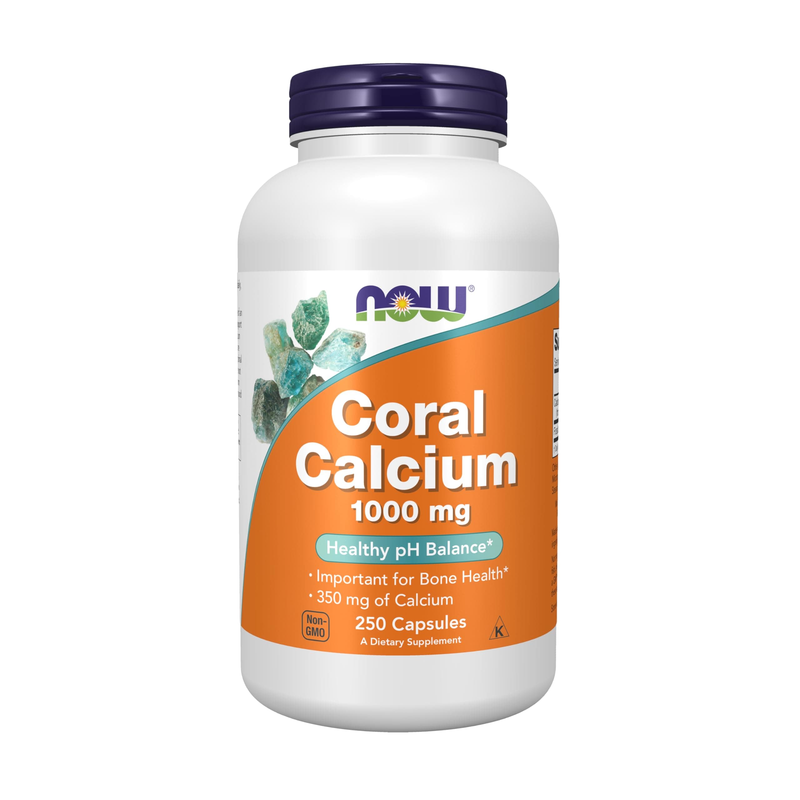 Supplements, Coral Calcium 1,000 mg, Bone Health*, Healthy pH Balance*, 250 Veg Capsules
