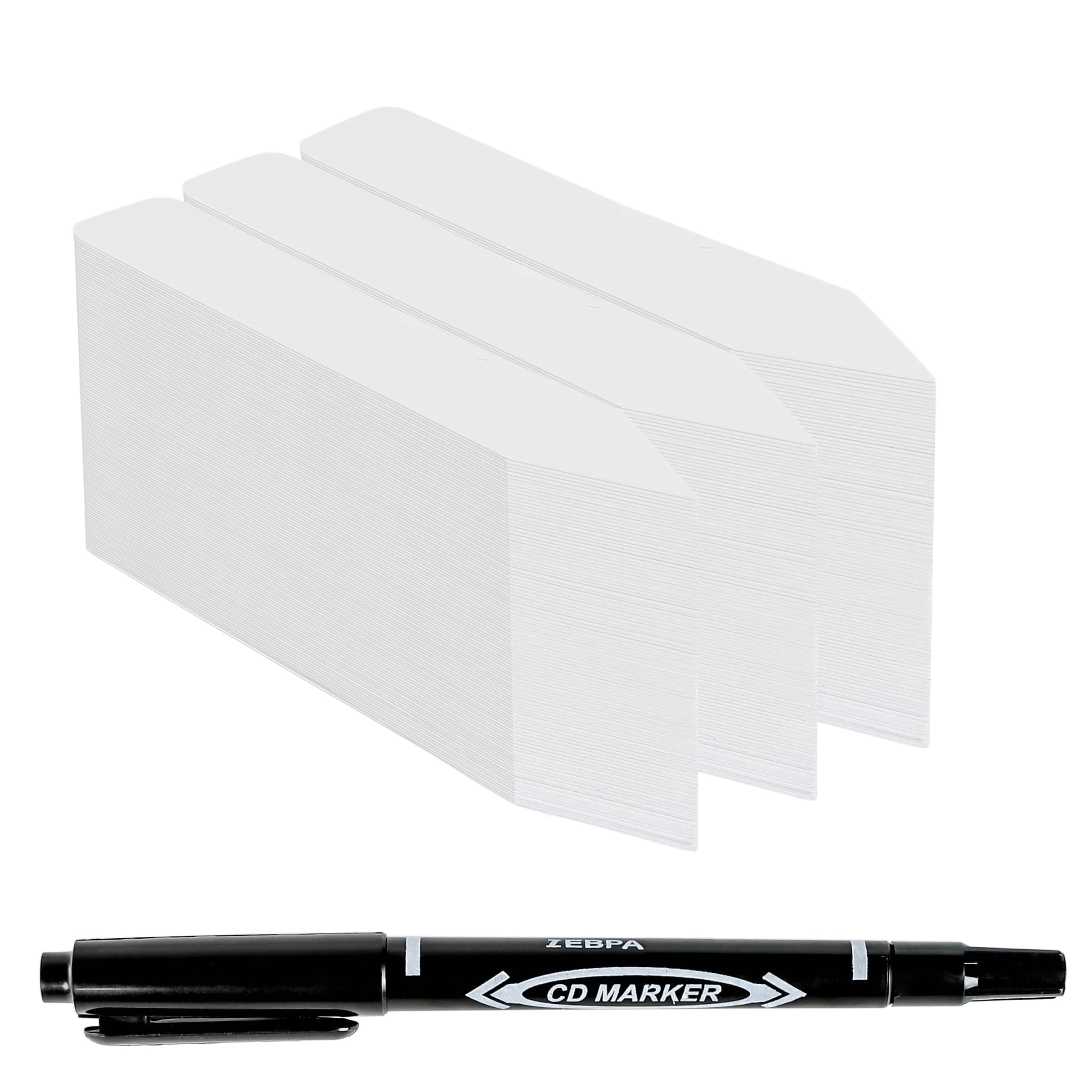 Plant Labels 4 Inch 300Pcs Plastic Plant Name Tags for Seedlings Garden Labels Markers Nursery Plant Tags Seed Labels Plant Label Stakes with Permanet Marking Pen Plant Markers for Outdoor Garden