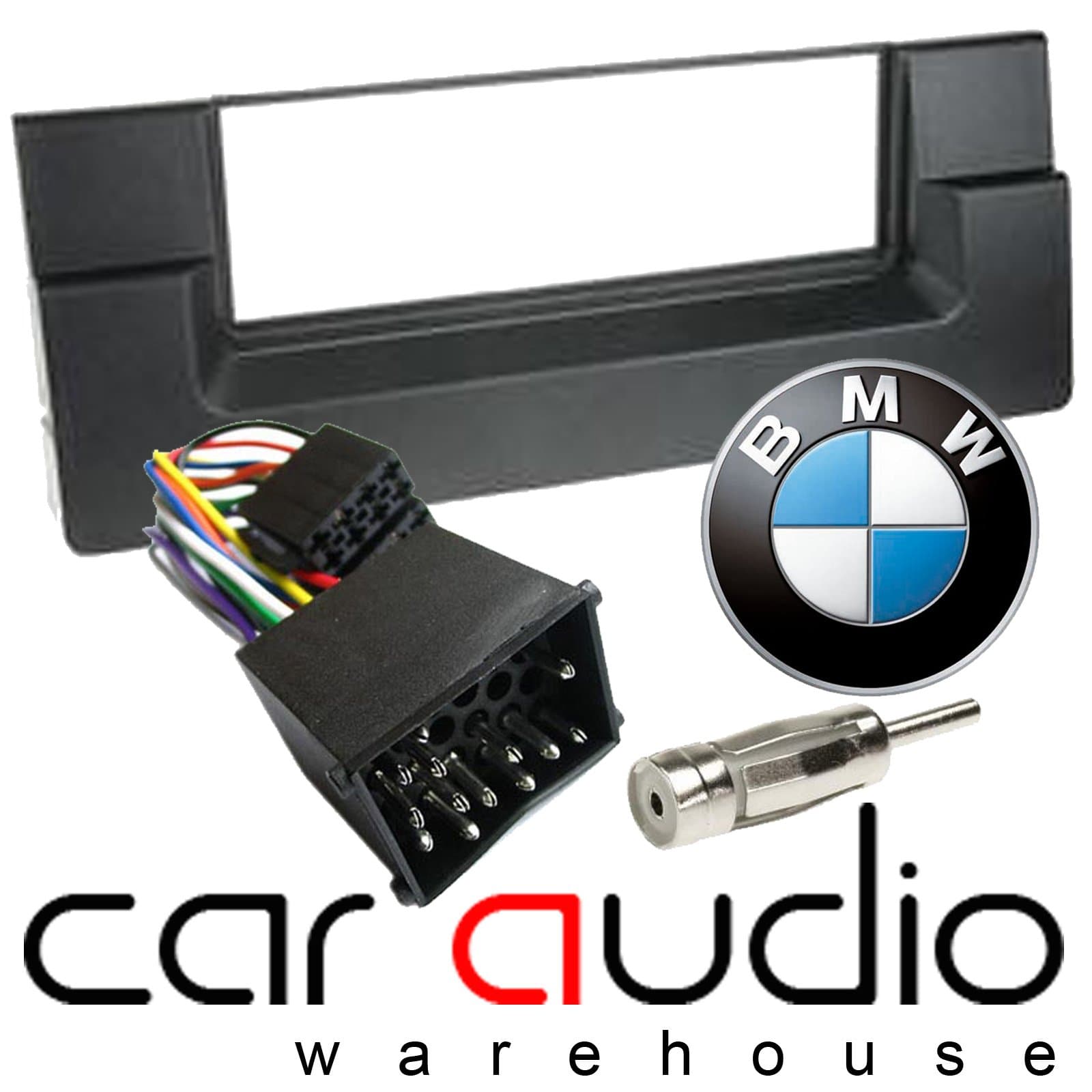 5 Series E39 1995 - 2003 - Car Stereo Radio Fascia Facia Panel ISO (Round Pins) Aerial Kit