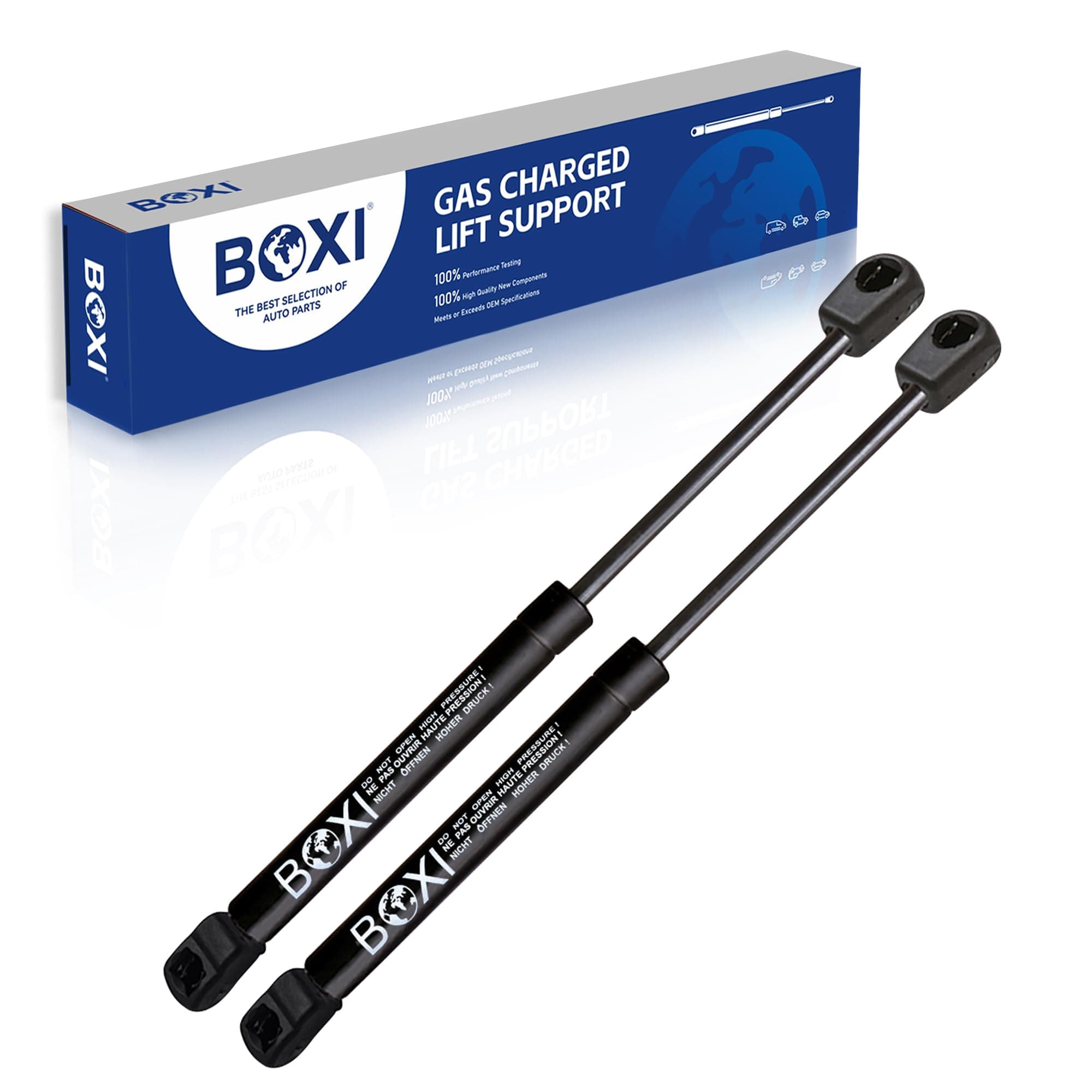 BOXI 2pcs Front Hood Lift Supports Gas Struts Shocks Dampers Fit for Toyota FJ Cruiser 2007 2008 2009 2010 Hood | Replaces 6355 GS520075 534400W120 534400W121 SG329039