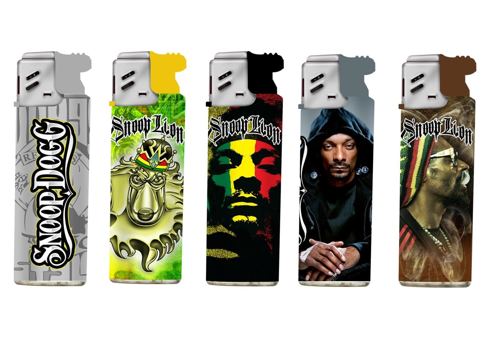 Snoop Dogg Torch Lighters Refillable Butane Windproof, Limited Edition Qty 5
