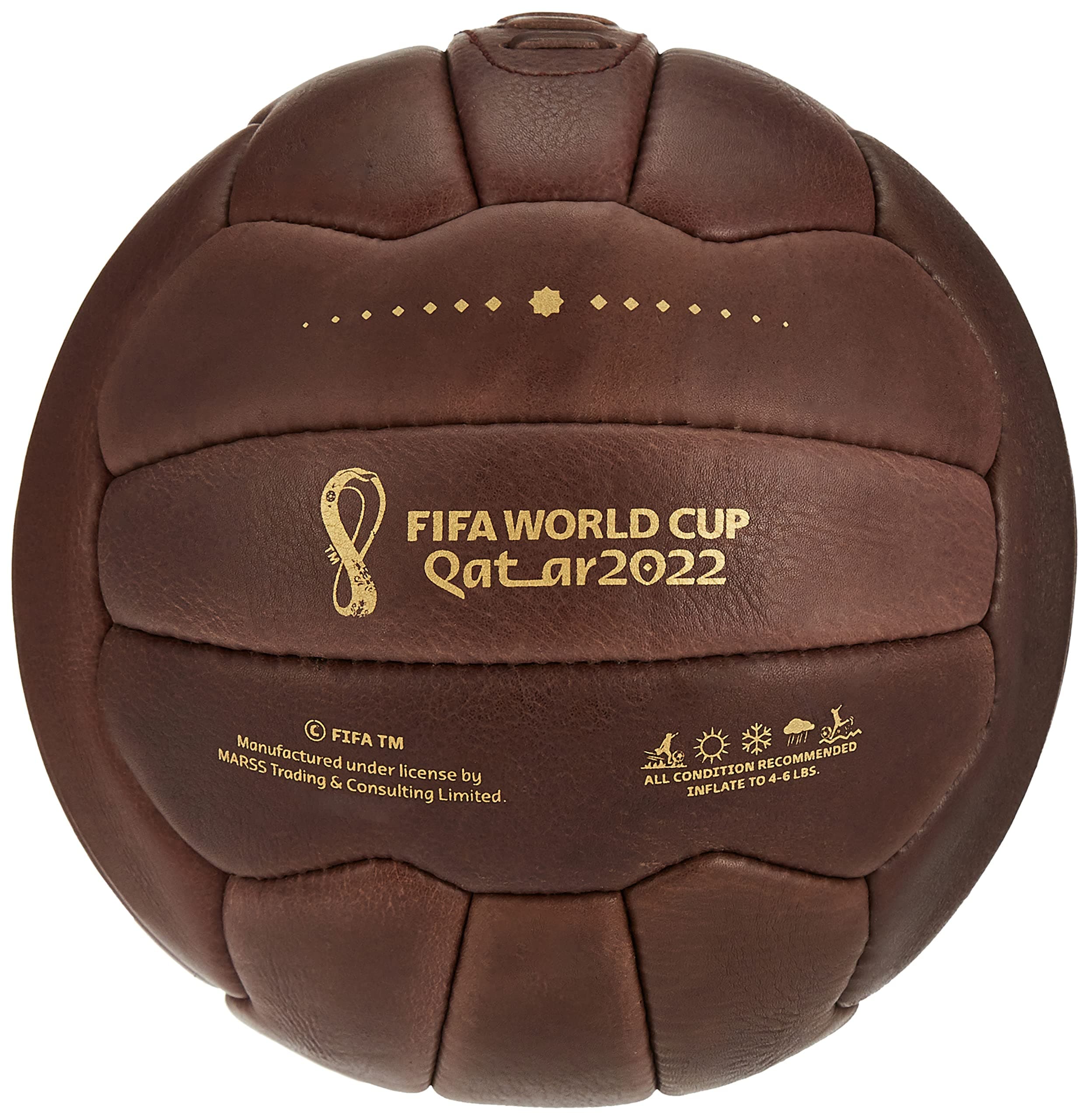 World Cup Qatar 2022 Football Retro Vintage Limited Edition Size 5