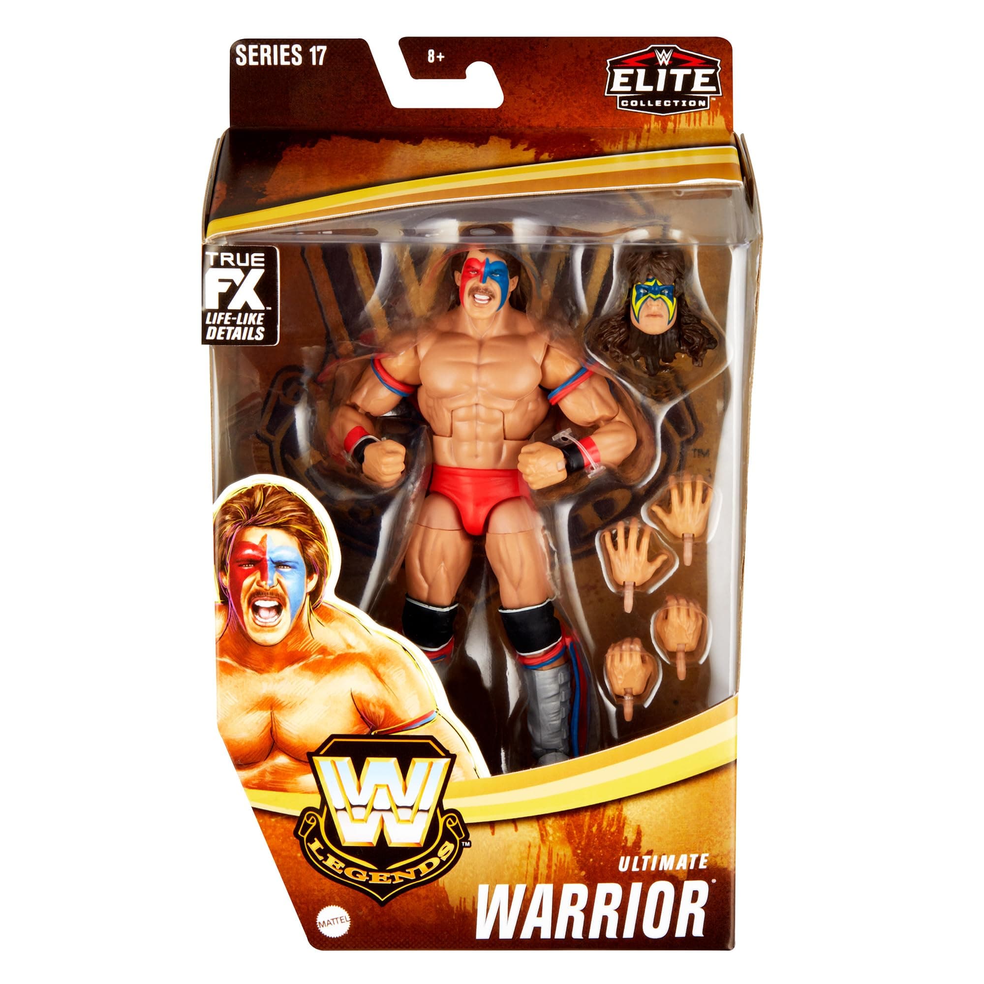 - Ultimate Warrior (Dingo Warrior) - WWE Elite Legends 17 (2-in-1) Exclusive Toy Wrestling Action Figure