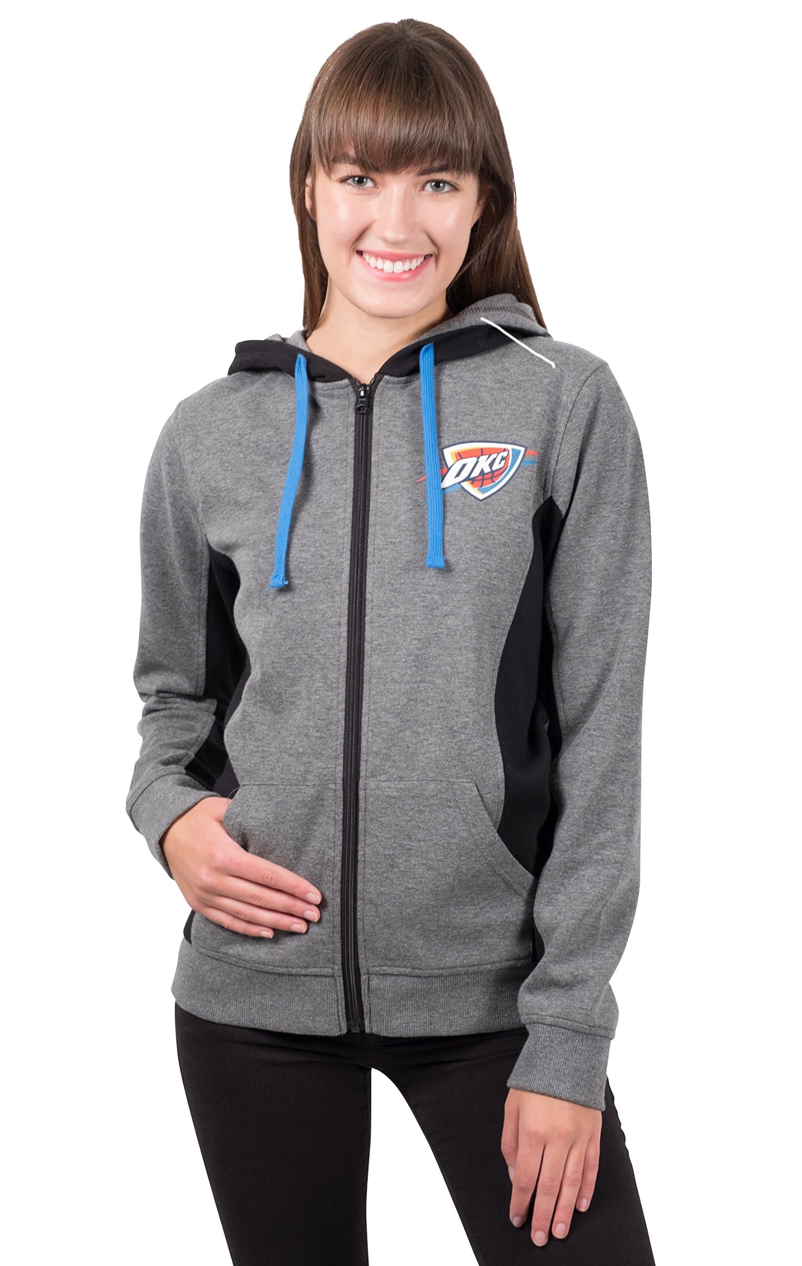Ultra Game NBA Womens Standard Full Zip Hoodie Sweatshirt Jacket