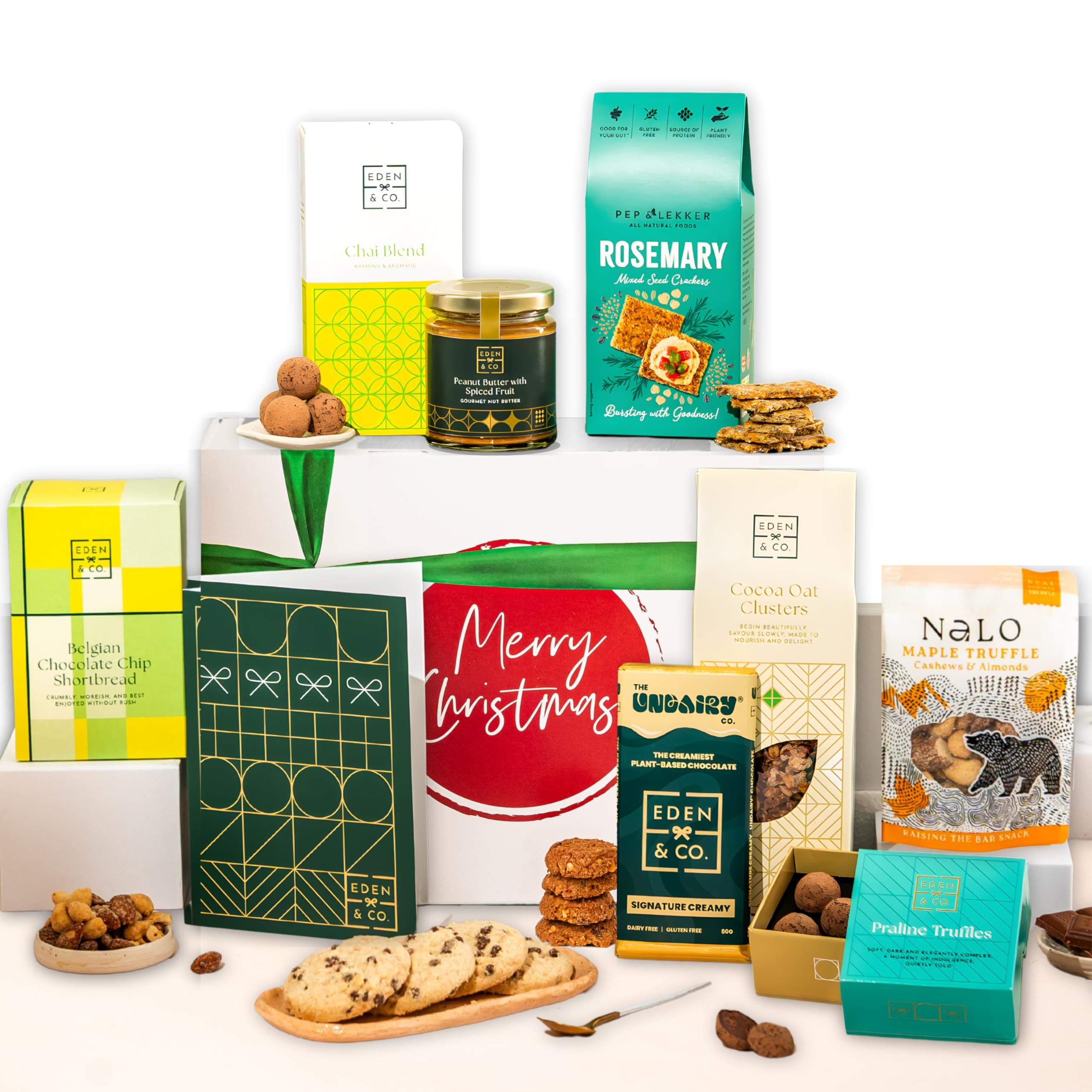 Gluten Free Hamper with Truffles & Hot Chocolate Set, Christmas Presents for Her by EDEN & CO