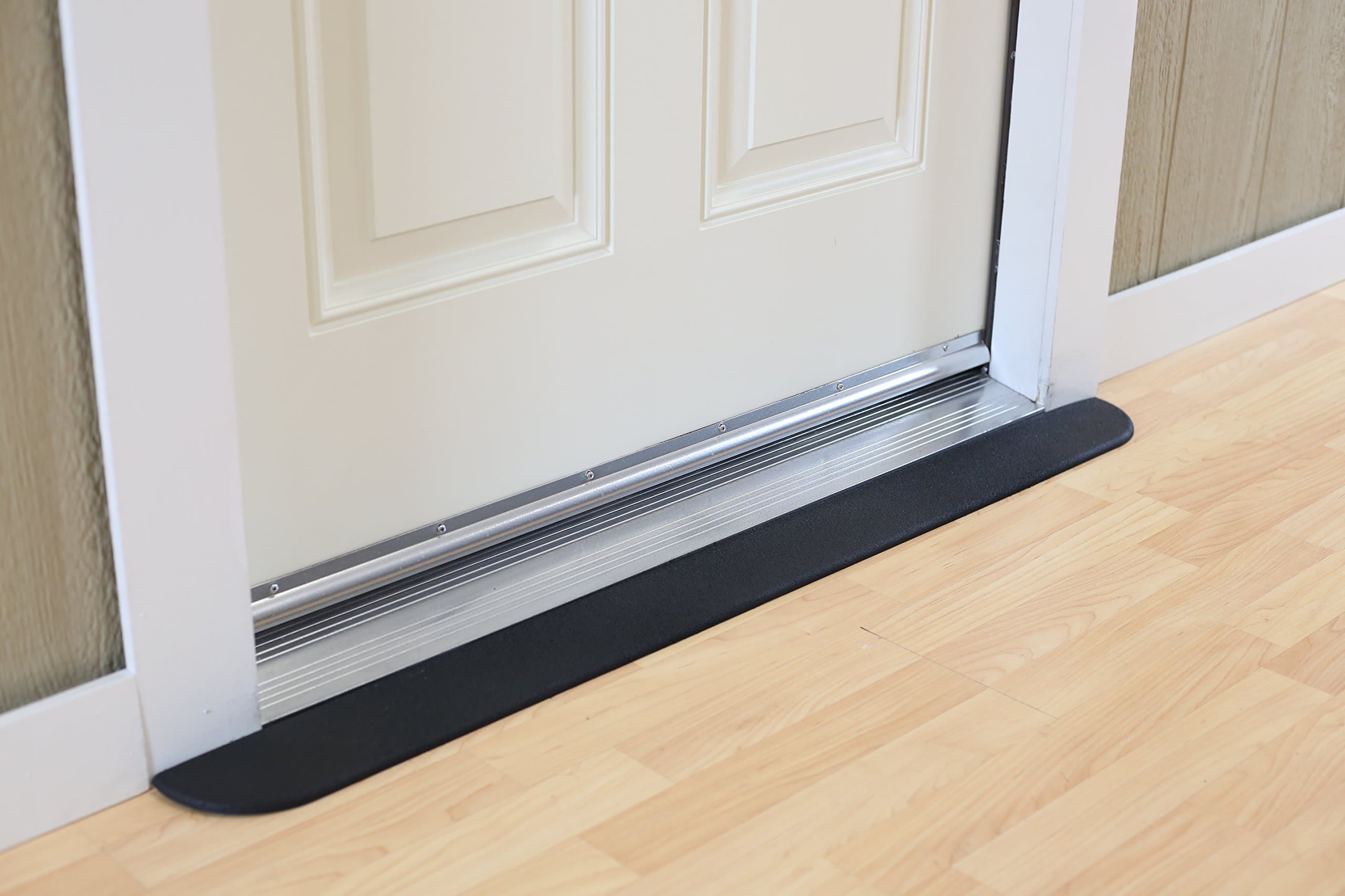 SafePath EZ Edge Rubber Threshold Ramp for Doorway, Scooter Wheelchair Ramp, Door Entry Ramp, Non Slip Threshold Ramp, ADA Compliant Ramps, Made in The USA - 1/2" H x 3 1/4" D x 41 1/2" W