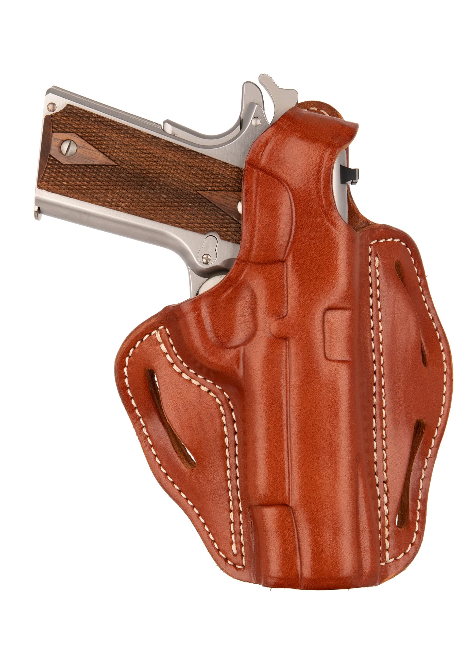- 1791 Gunleather 1911 Holster - Thumb Break Leather Holster for Belts - OWB Cocked and Locked Carry - Right Hand - Fit 4" and 5" Barrels