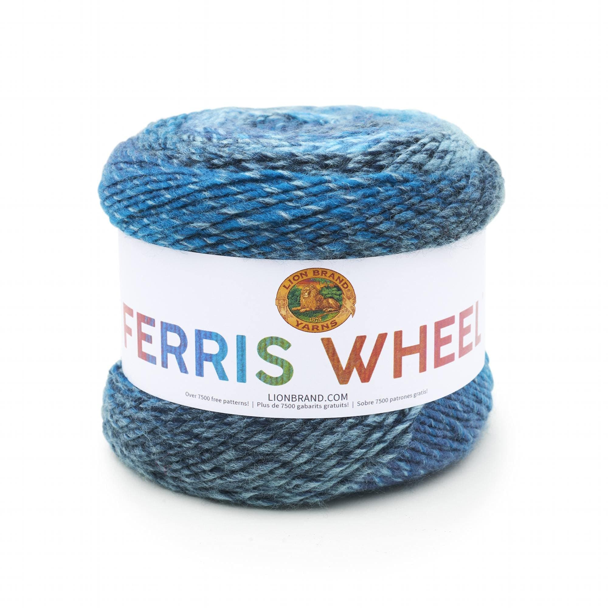 Muticolor Ferris Wheel Yarn for Knitting, Crocheting, and Crafts, Full Moon, 1 Pack