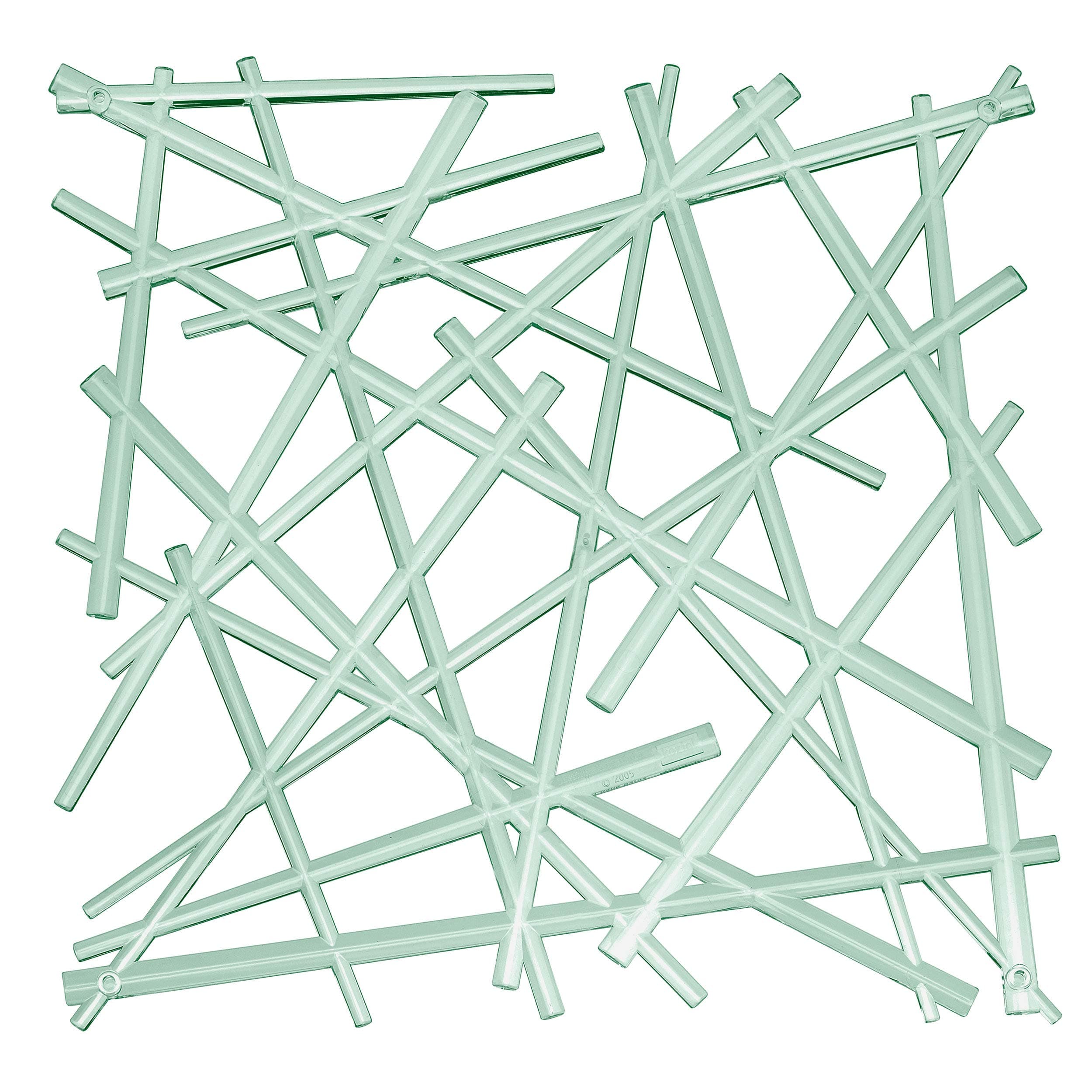 Koziol STIXX Room Divider Ornament Set, Transparent Eucalyptus Green