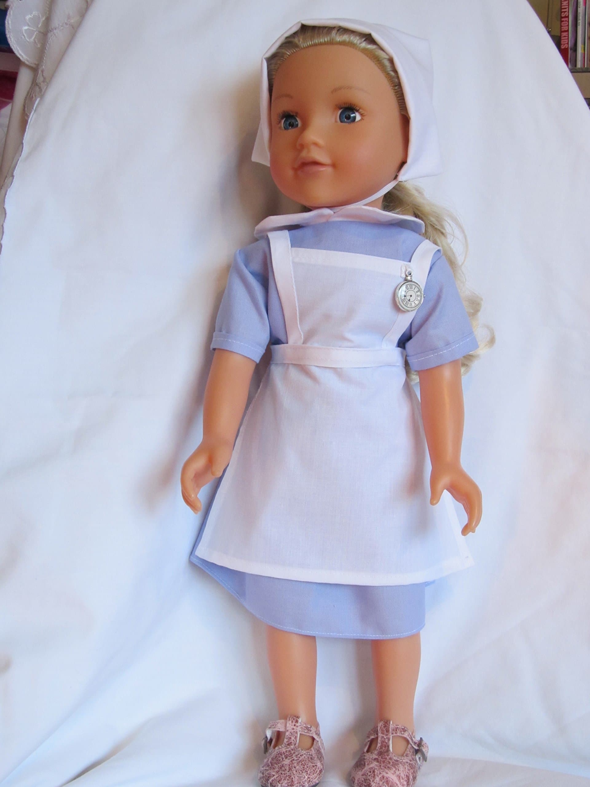 Dollies Boutique Nurse Uniform for 18" dolls like Designafriend; Sindy, AMG, Carly and Cayla; My Sweet Family