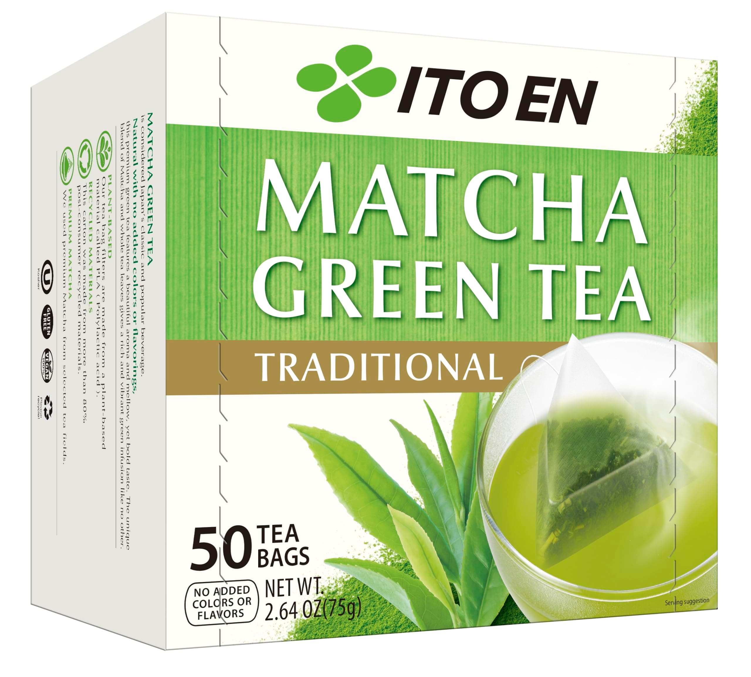 Traditional Matcha Green Tea 50 Count Zero Calories, Caffeinated