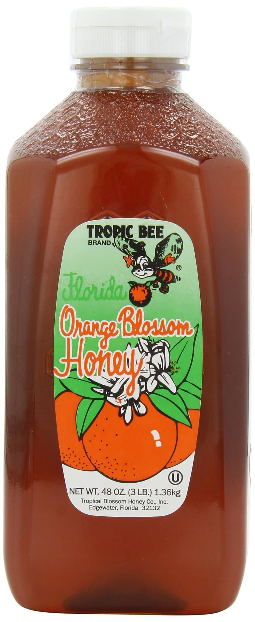 Tropic Bee Orange Blossom Honey, 48-Ounce Bottle