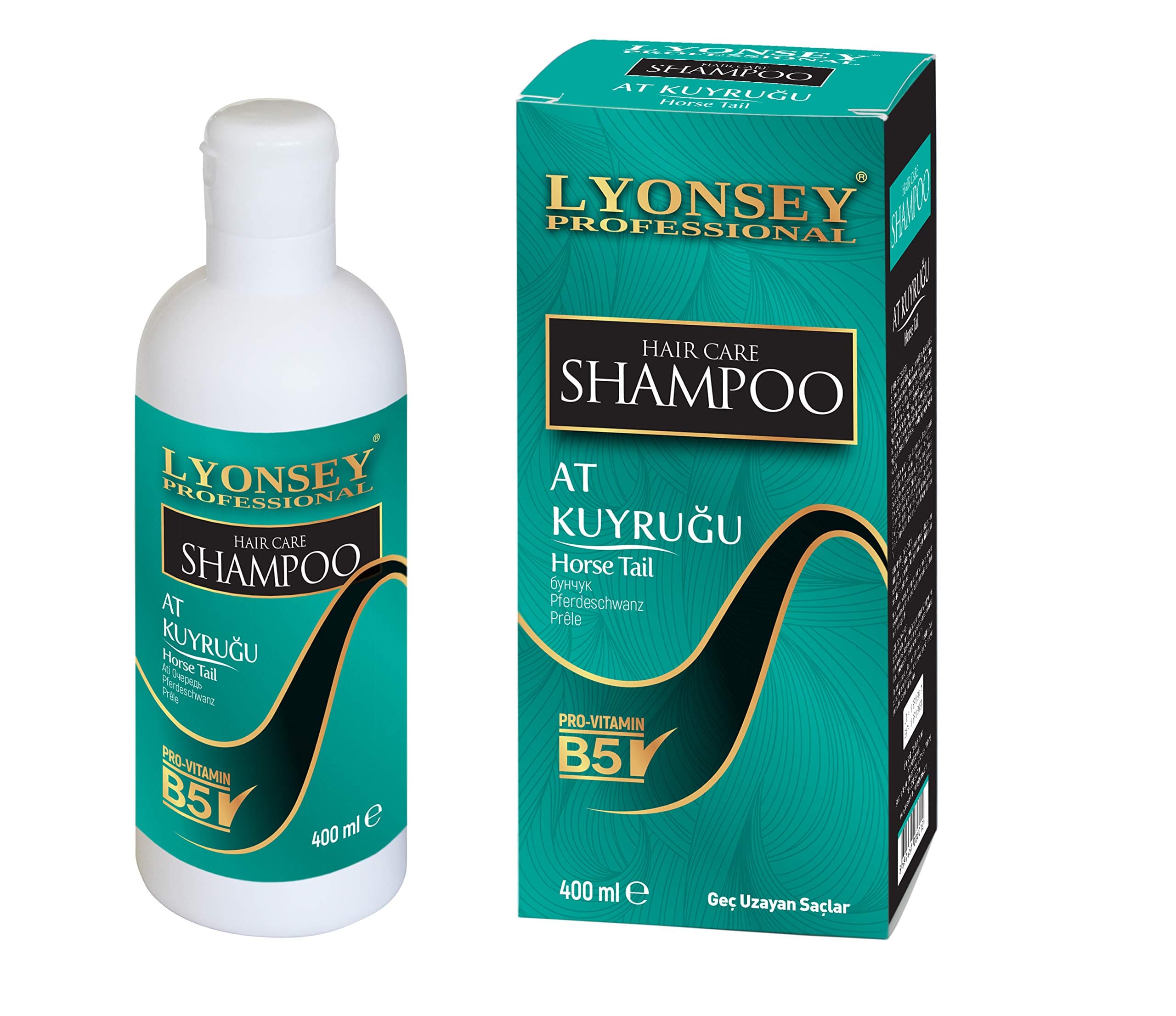 Horsetail Hair Care Shampoo - At Kuyruğu Şampuanı - Huile de Prele - Wonder Shampoo Strengthening - Very Effective against Slow Hair Growth -Lyonsey Professional -400 ml