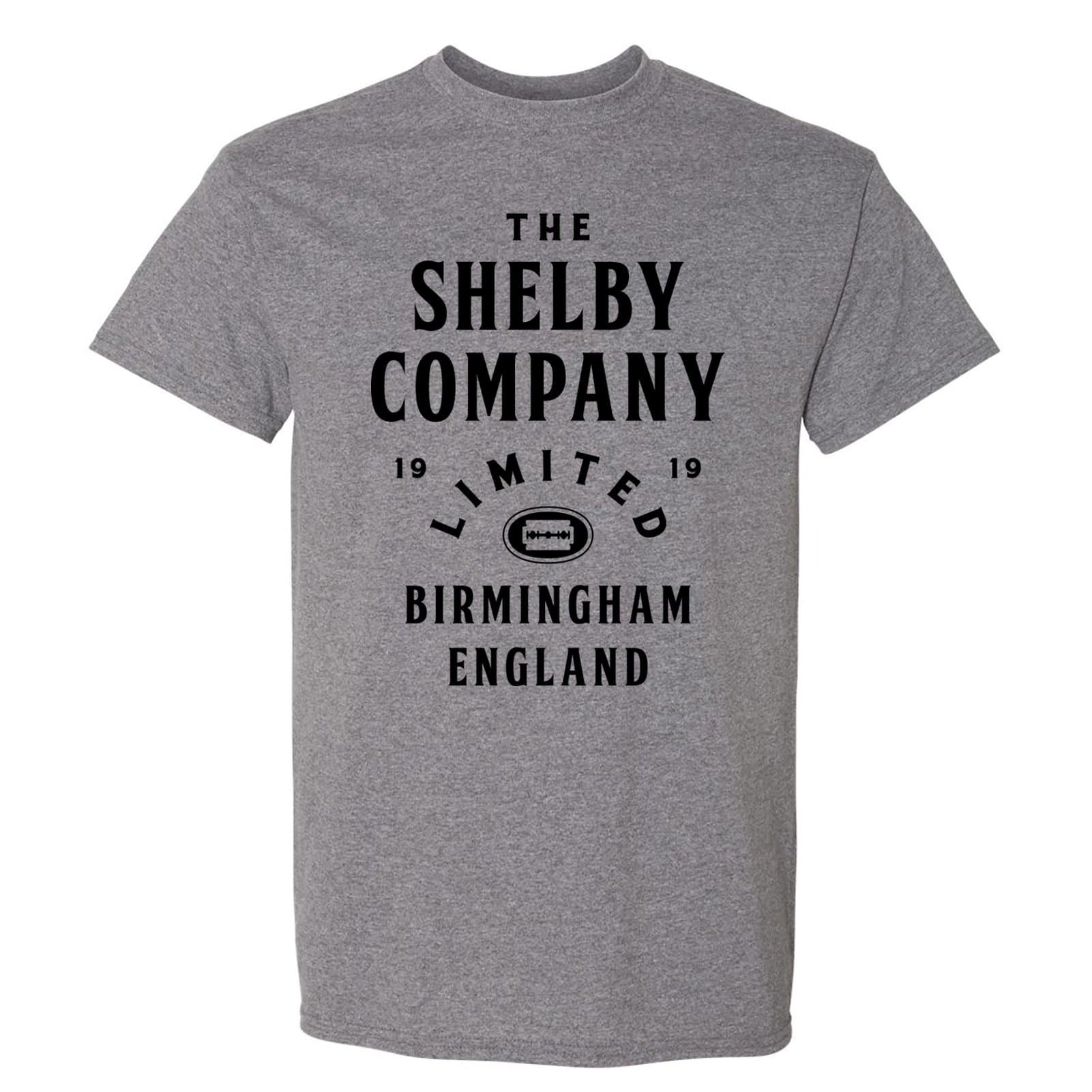 Shelby Company Limited - Peaky Birmingham England 1920s TV T Shirt - Large - Graphite Heather