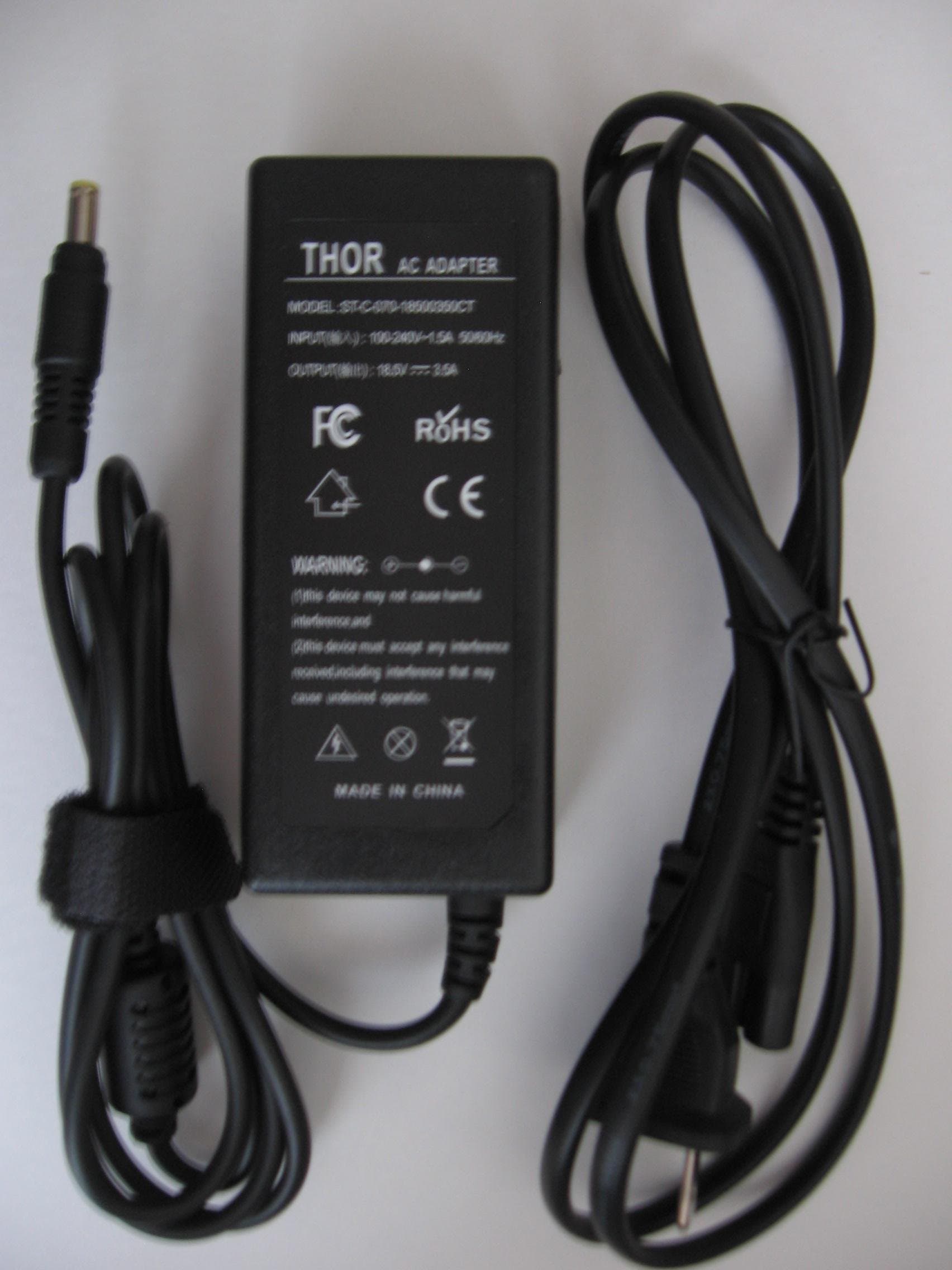 Goldtech replacement plug for HP Compaq Presario ac adapter laptop notebook computer powerbattery charger 65w 19v V5299 V5300 V5303NR V5304US V5305WM V5306US V5307US V5308CA V5308US V5310US V6001 V6002 V6030US V6048CL V6100 V6101US V6101 V6102 V6103NR V6104NR V6105NR V6107US V6110CA V6110US V6117US V6120US