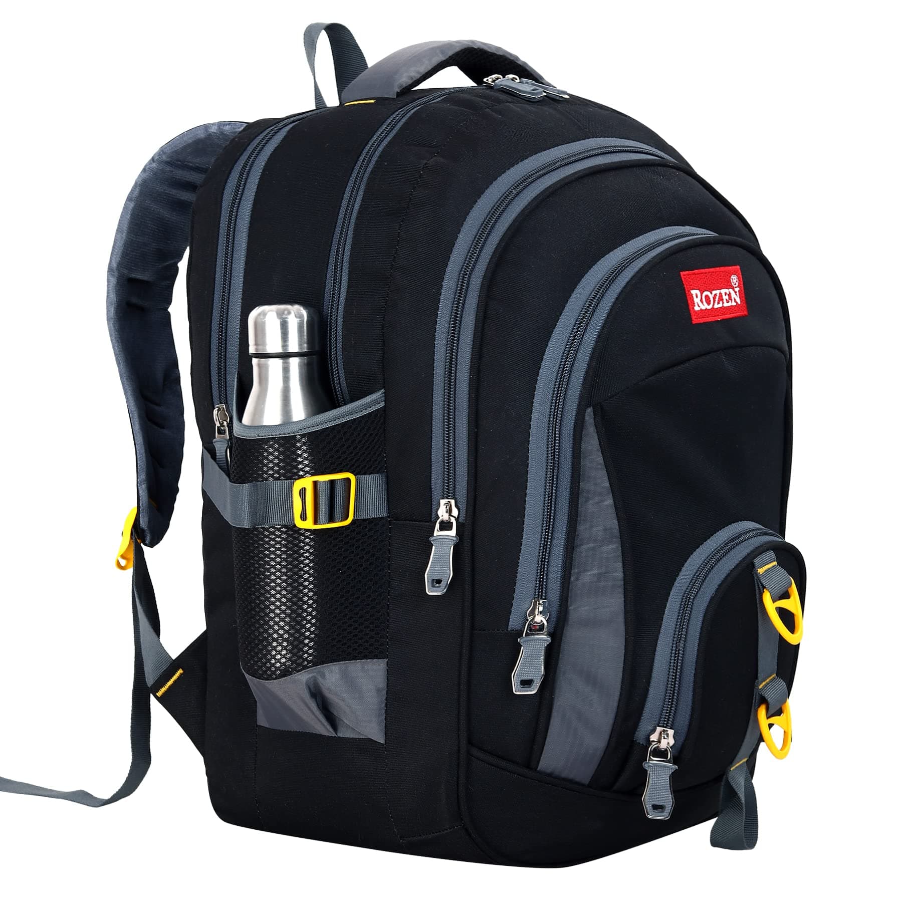 ROZENSchool Bag For girls school bags for boys Class 5-10 Large 5 partition 45 L Laptop Collage Office Travel Unisex Backpack