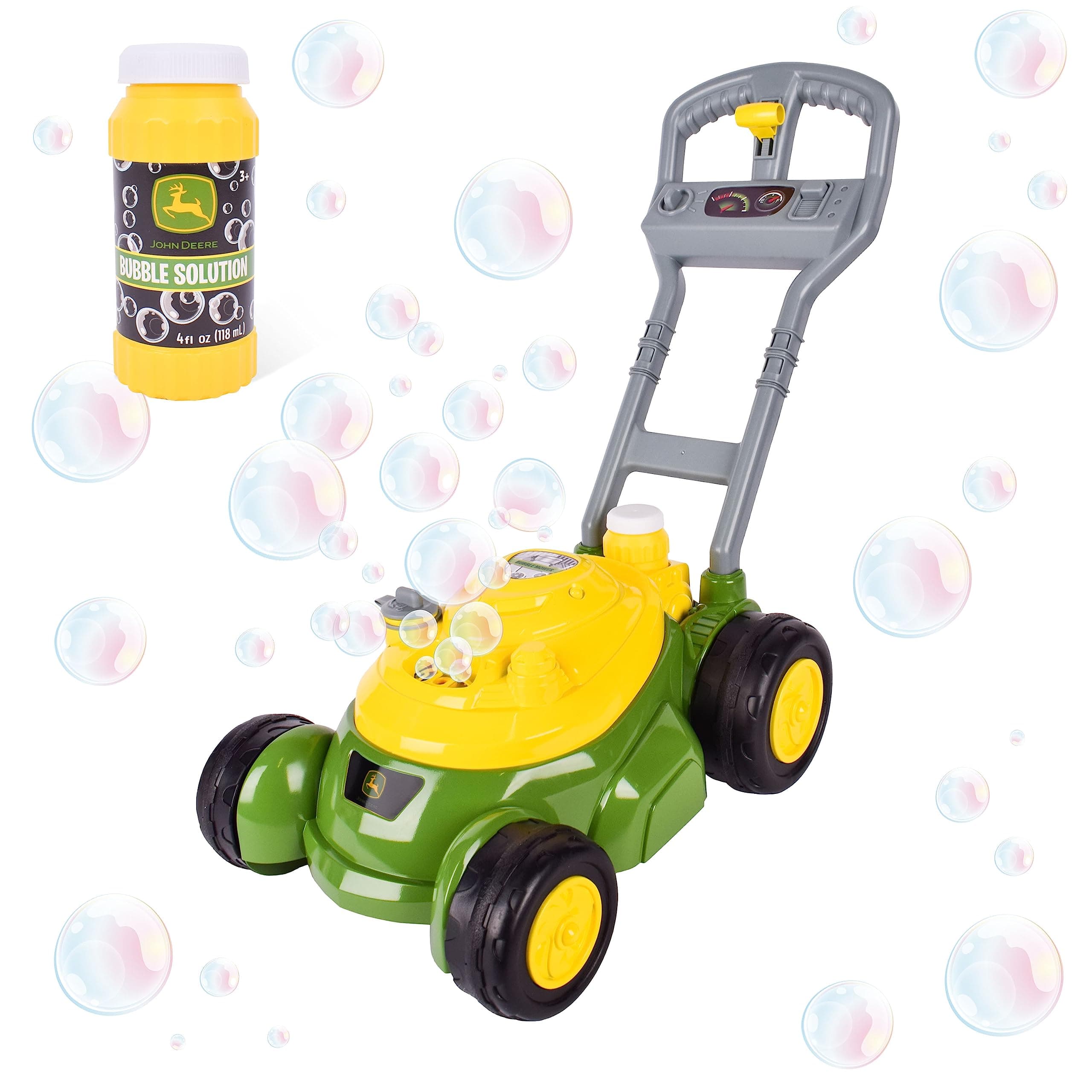 Bubble Lawn Mower for Toddlers, Bubble Blowing Machines, Indoor and Outdoor Gardening Toy, Birthday, Party Favour for Nursery Girls and Boys, No Batteries Required, 2+