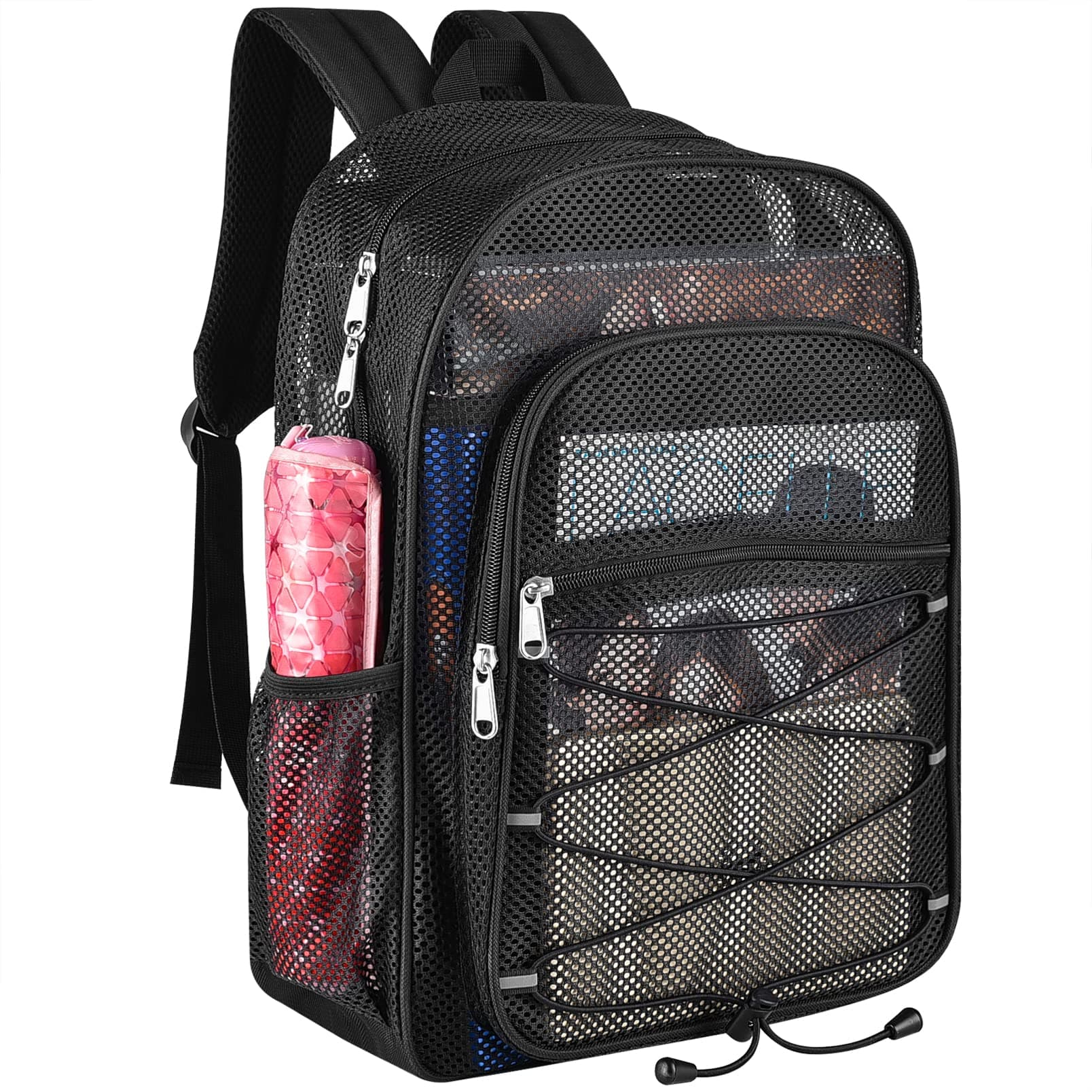 Heavy Duty Mesh Backpacks for Adults, Mesh School Bags for Boys and Girls