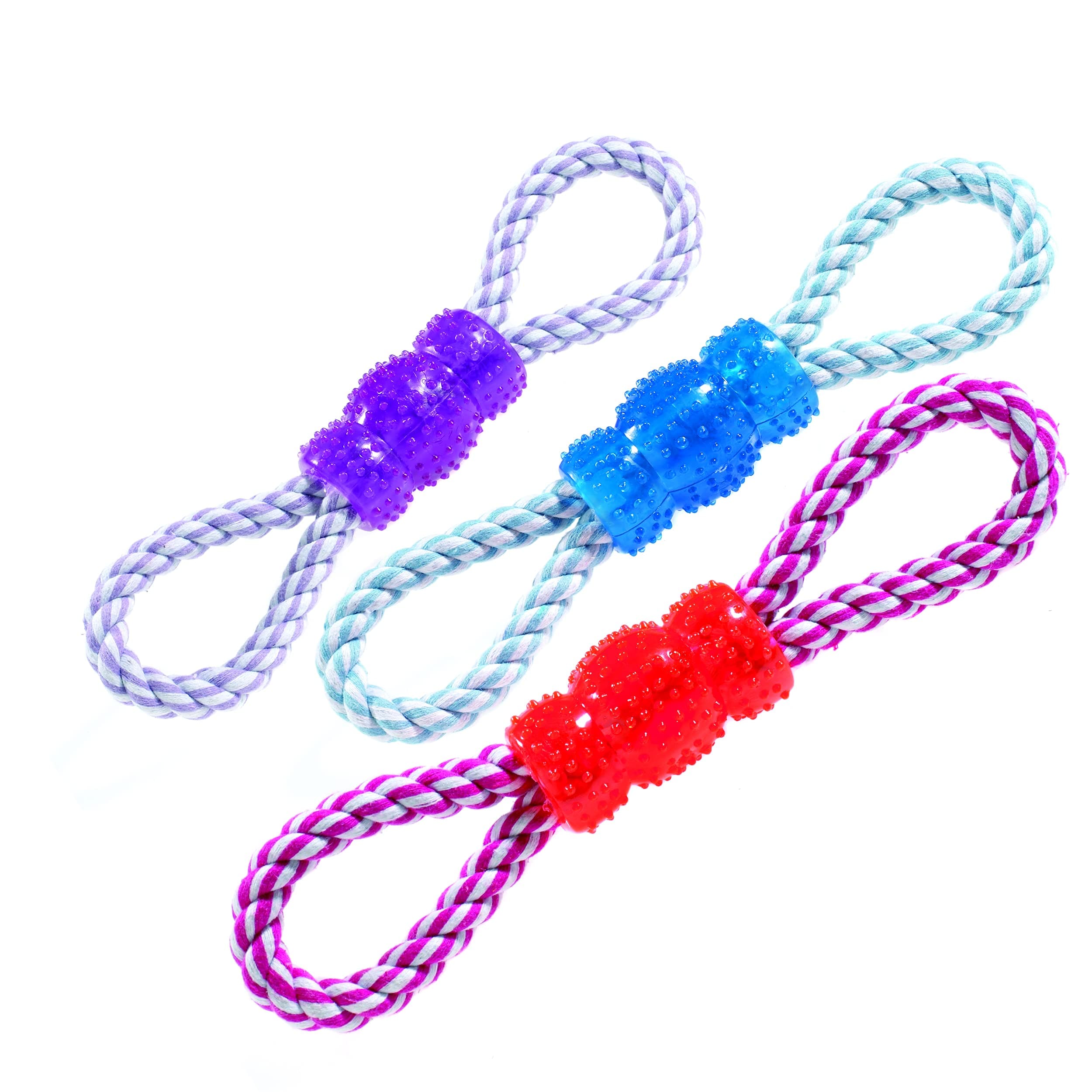 CLASSICPet Products Vinyl and Rope Tug Toy, Assorted Color