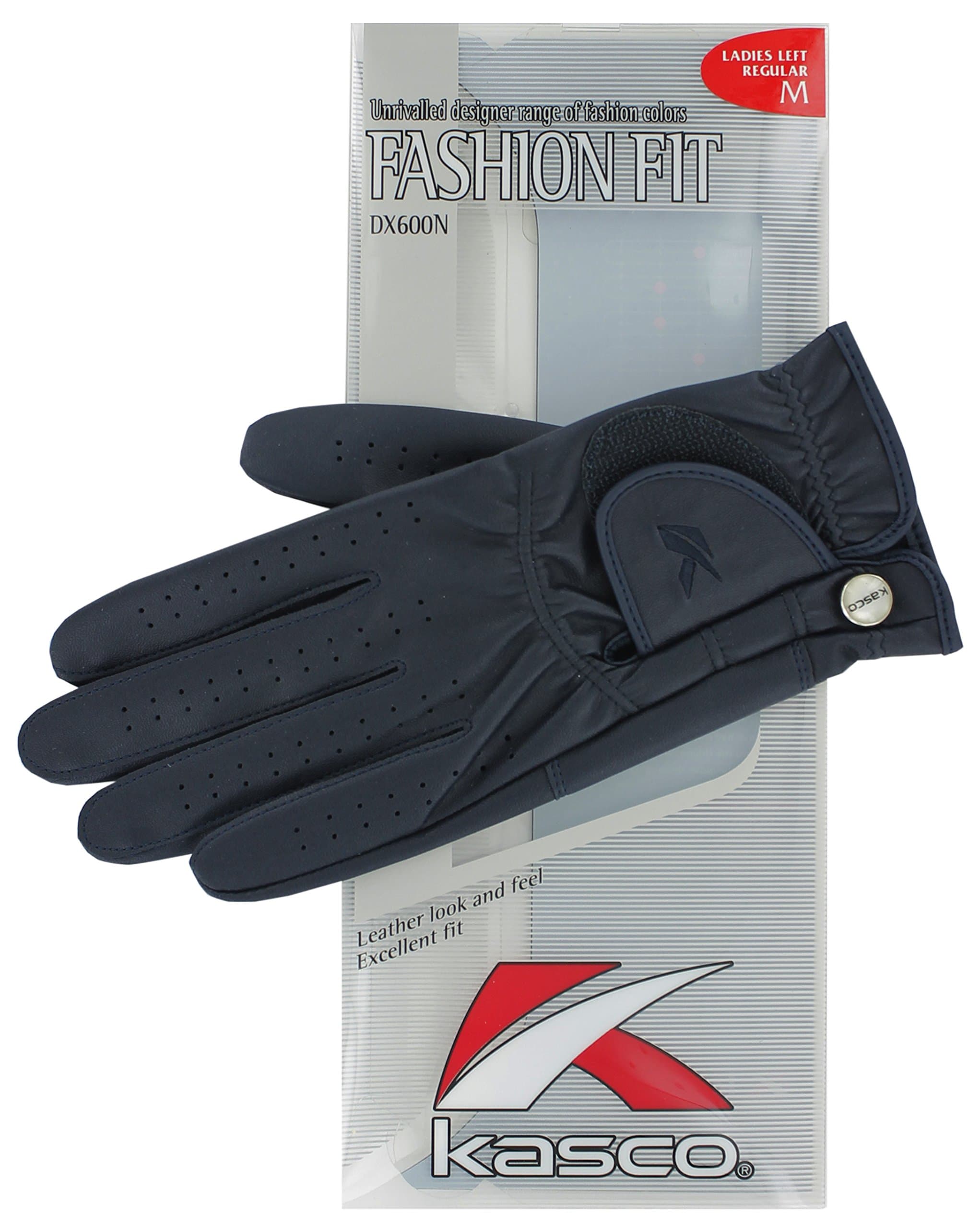 Kasco Women's Fashion Fit Golf Gloves , KFFLNS , NAVY , S