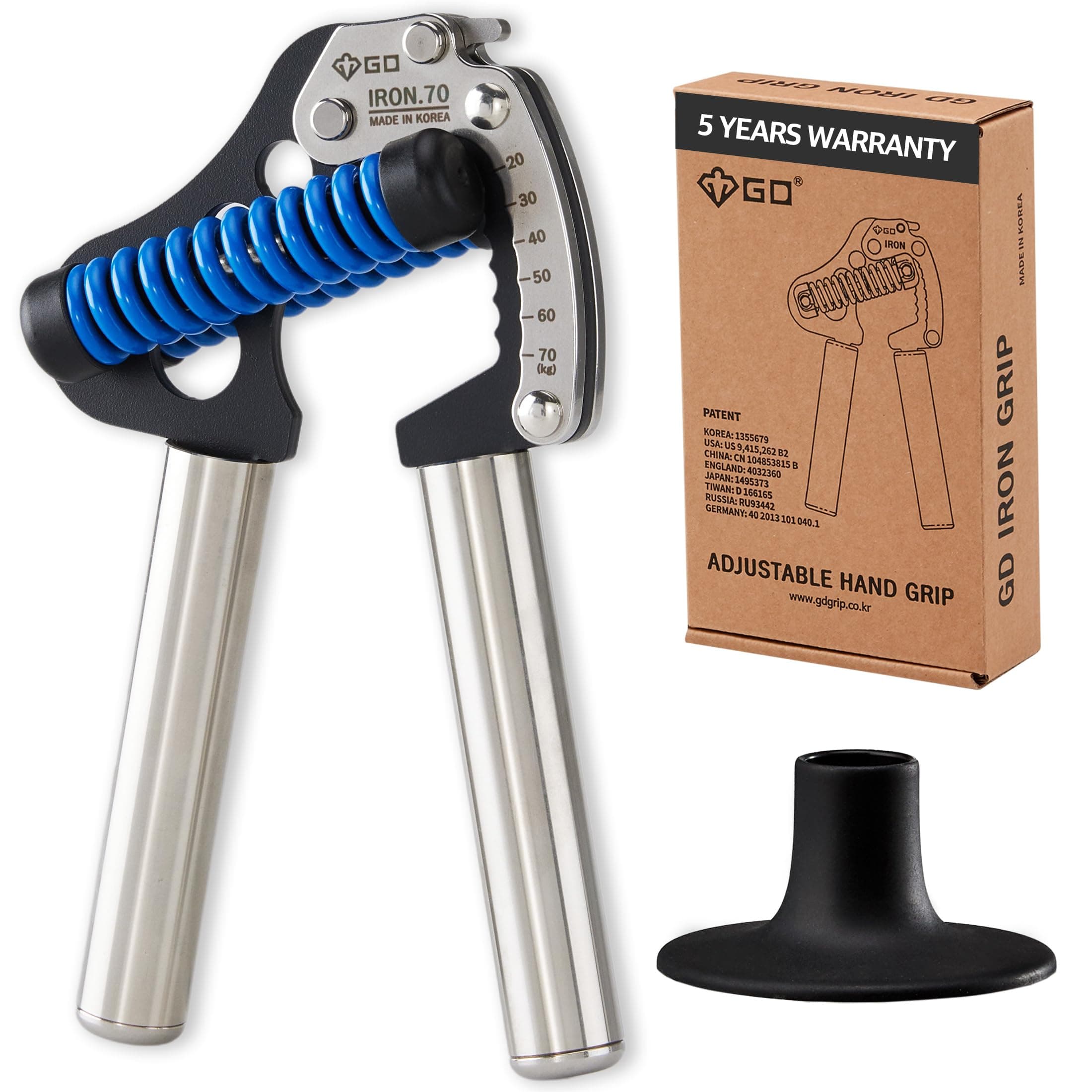 Iron Grip 70 Hand Grip Strengthener (Adjustable Hand Grip) Wrist and Forearm Strength Trainer Hand Strengthner