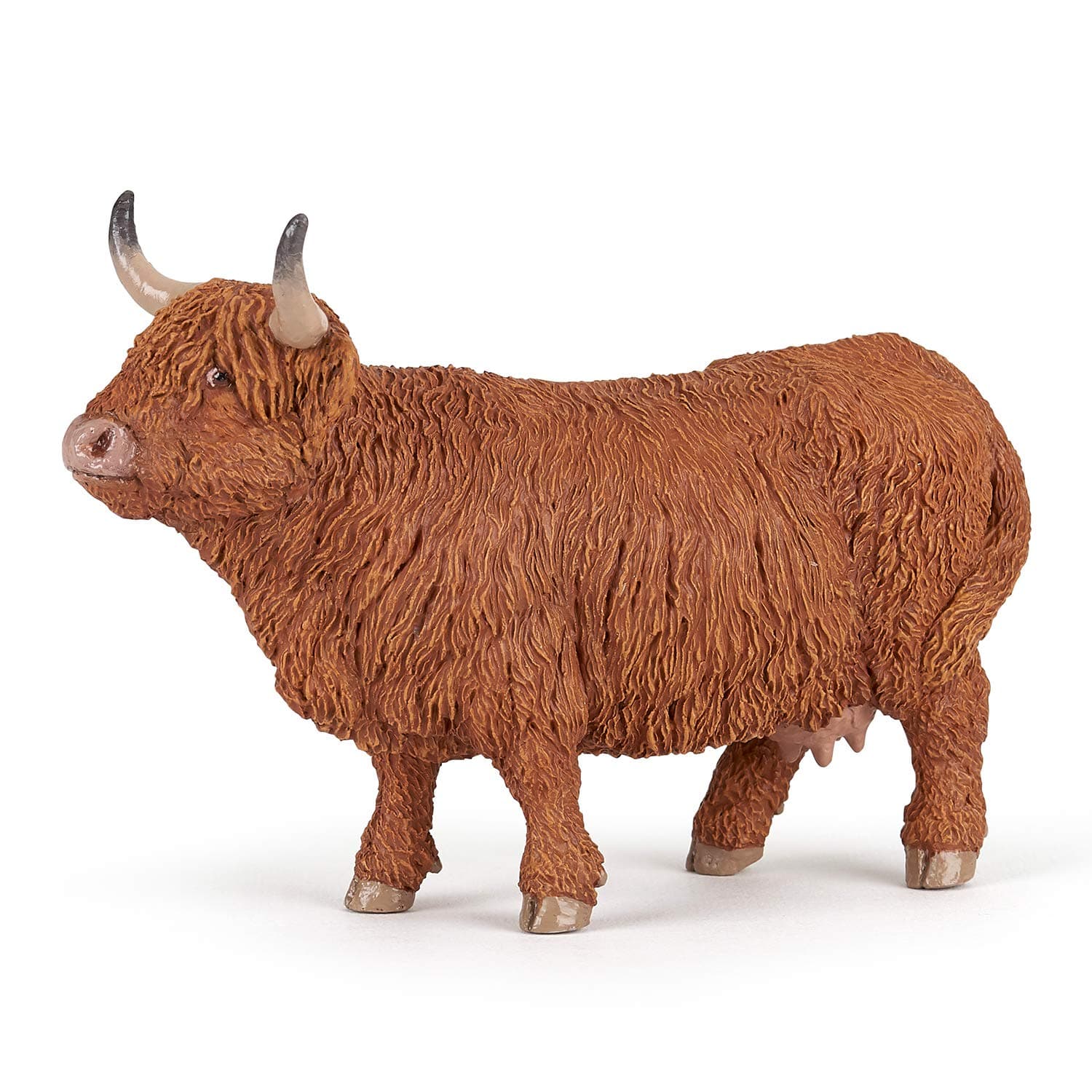Highland Cattle - Realistic Figurine - for Ages 3+ - Farmyard Collection - Hand Painted - Highly Detailed - Durable and Educational - Gift Idea - Collectable - farm animal figurine