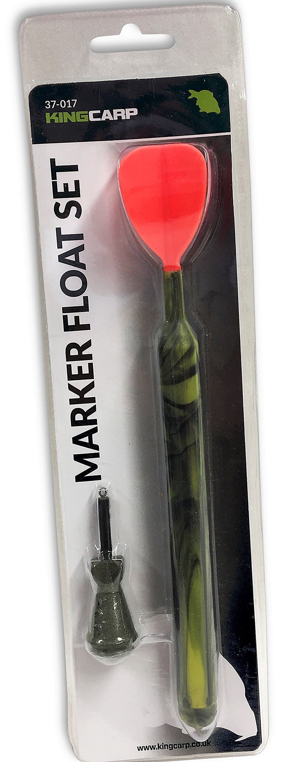 KING CARP - Stylish Highly Visible MARKER FLOAT Set - 3oz Aerodynamic Distance Casting Weight for Finding Underwater Features - Sandbanks and Gravel Bars [37-017]