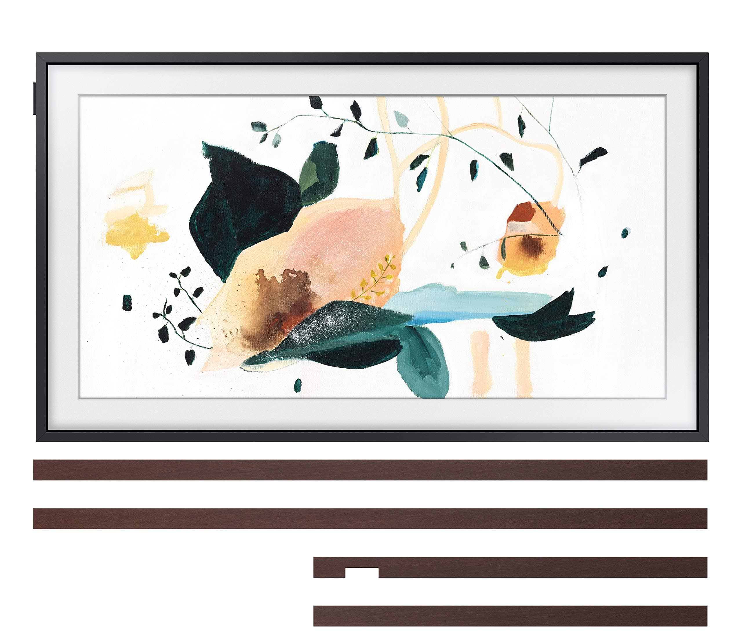 Samsung QN32LS03TB 32" The Frame Ultra High Definition Smart QLED Smart TV with a Samsung VG-SCFT32BW 32" Brown Customizable Bezel For the Frame TV (2020)