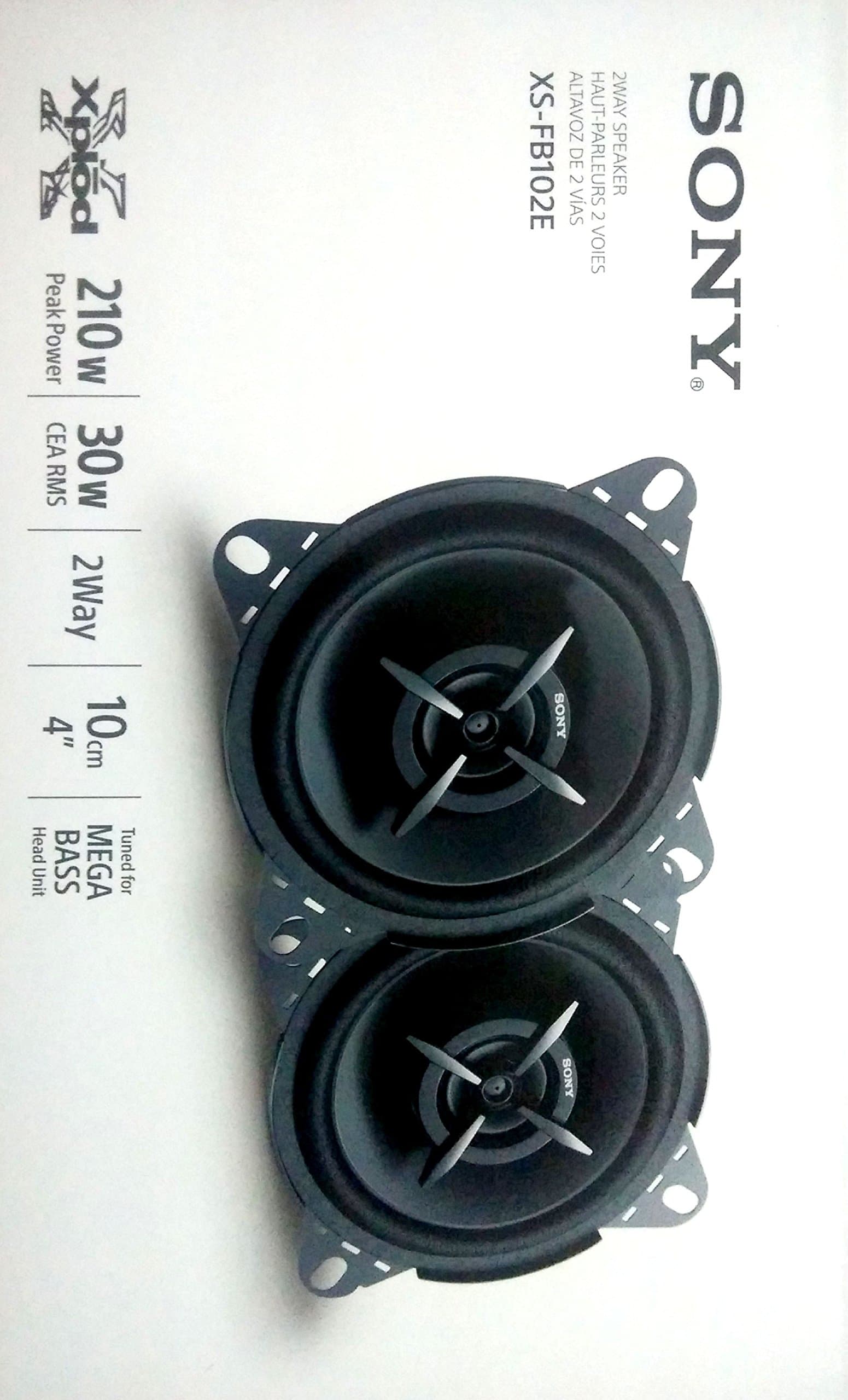 sony xs-fb102e mega bass 4"speakers