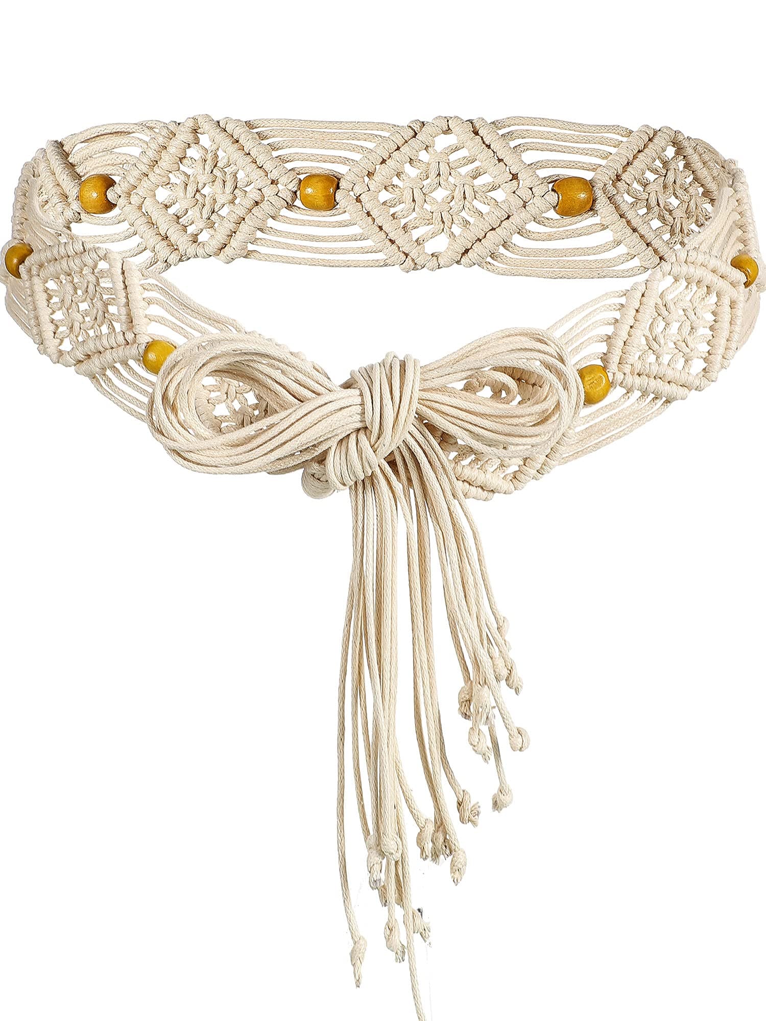 Hercicy Women Bohemian Style Belt Braid Waist Belt for Dresses Woven Belt