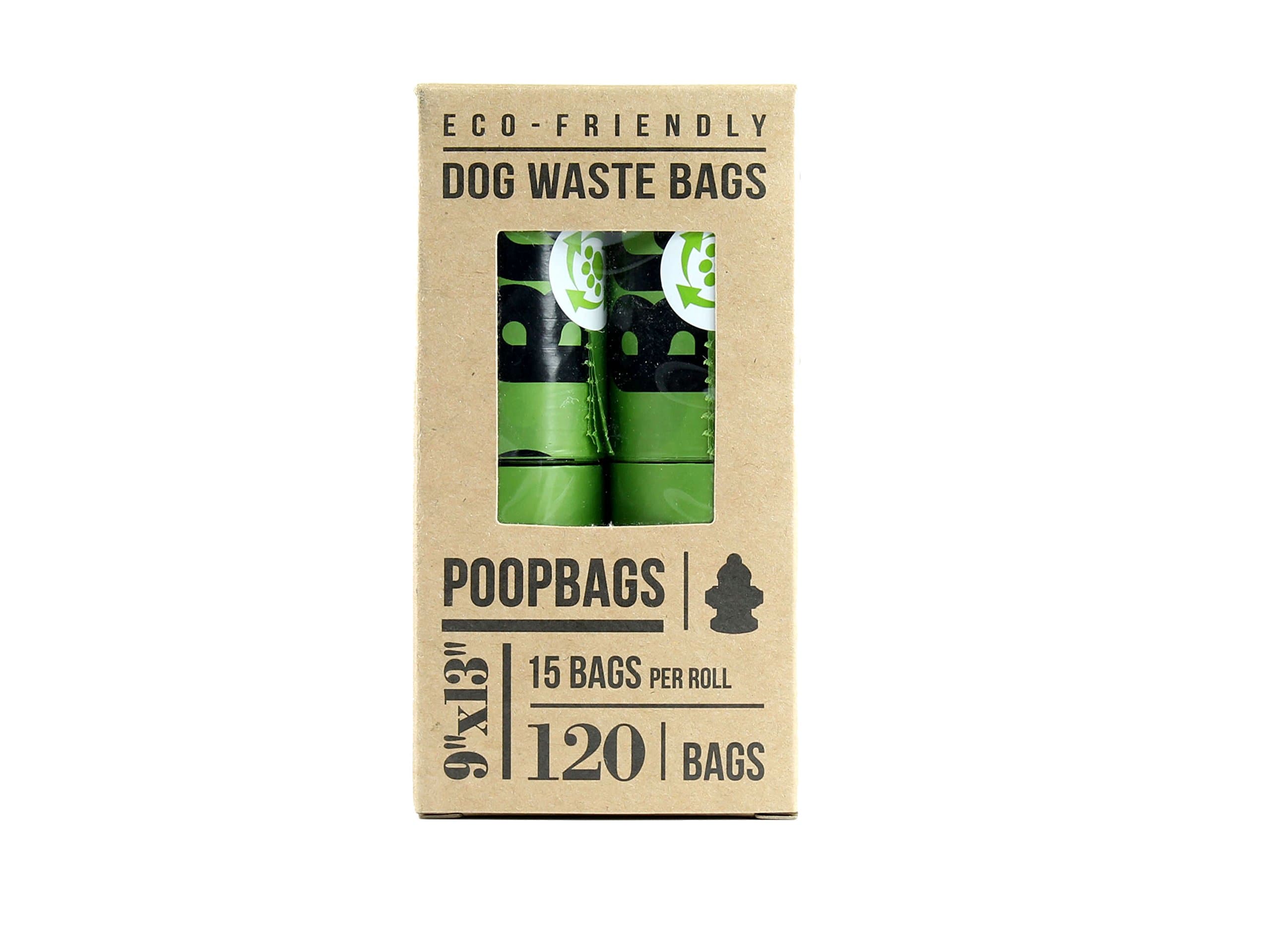 Poop Bags - Dog Bags for Poop - Eco-Eco on a Roll Pet Waste Bags -Poopbags - 480 Bags (32 Rolls of 15 Poop Bags)