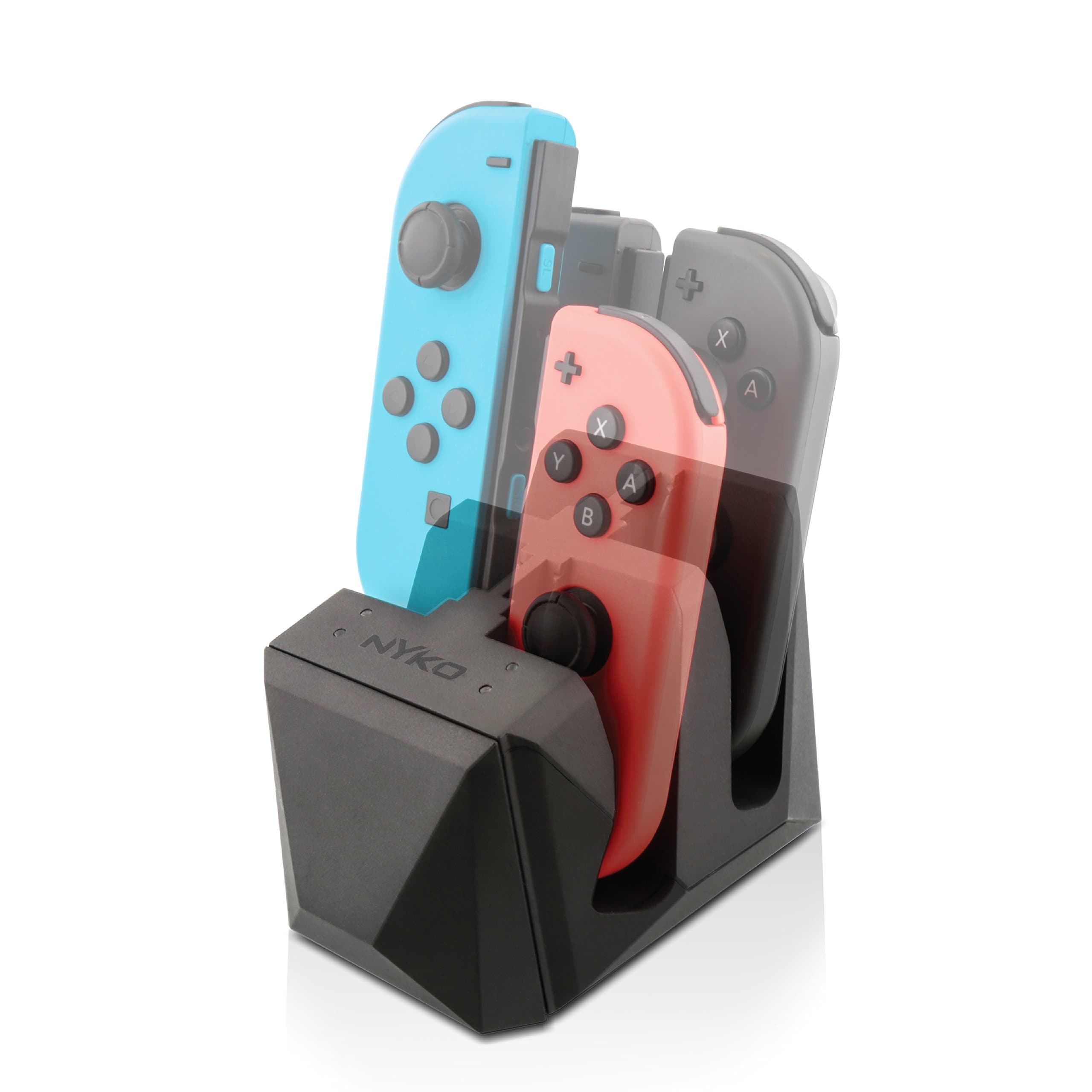 Nyko Charge Block for Joy Con - 4 port Joy-Con charge station with included Micro-USB for Nintendo Switch (Nintendo Switch)