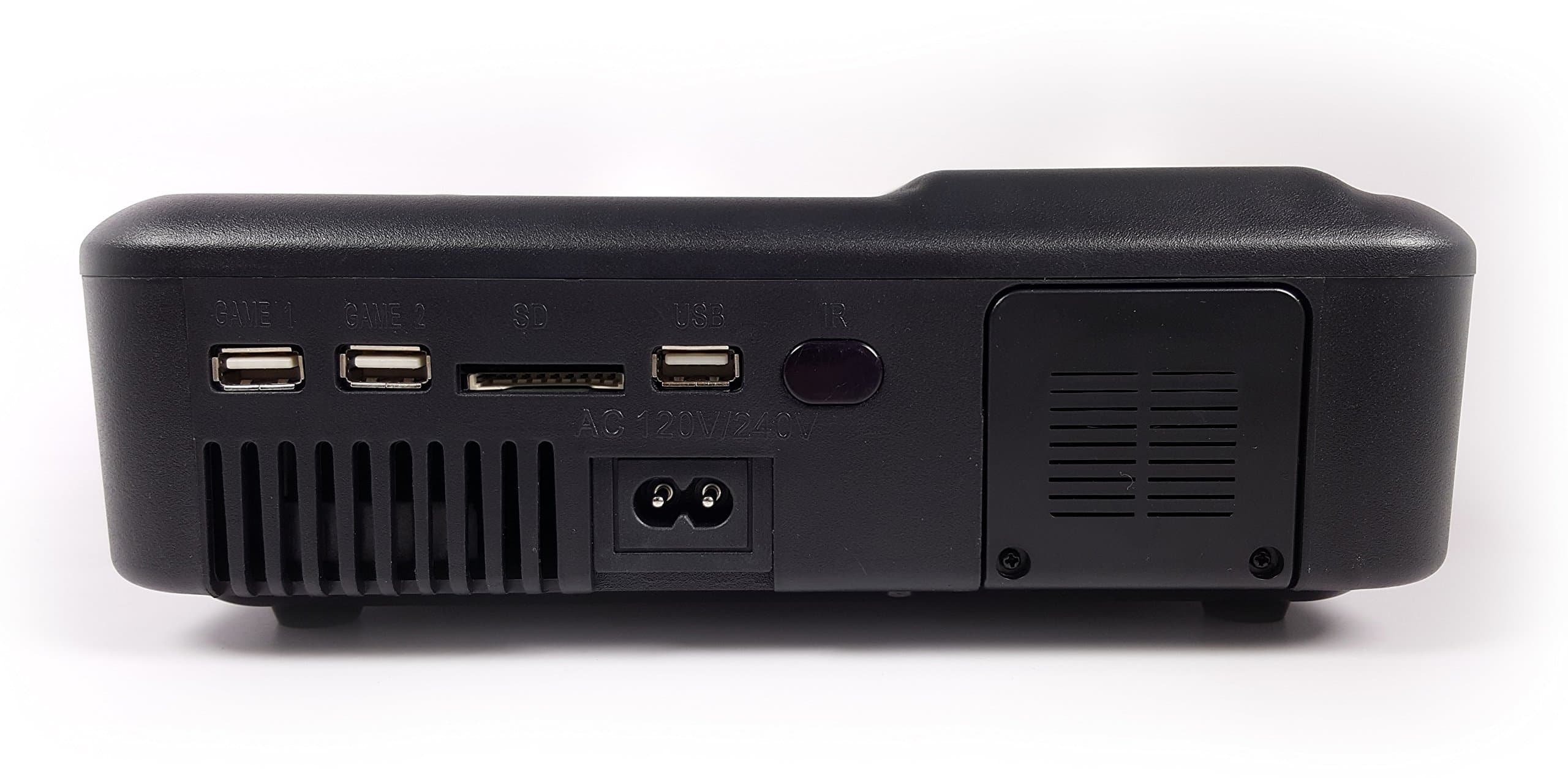 EBP200 - Portable HDMI DVD LED Projector 60 ANSI Lumens w/USB, SD Card Play DVD for Home Cinema Theater/Games/Party/PC Laptop