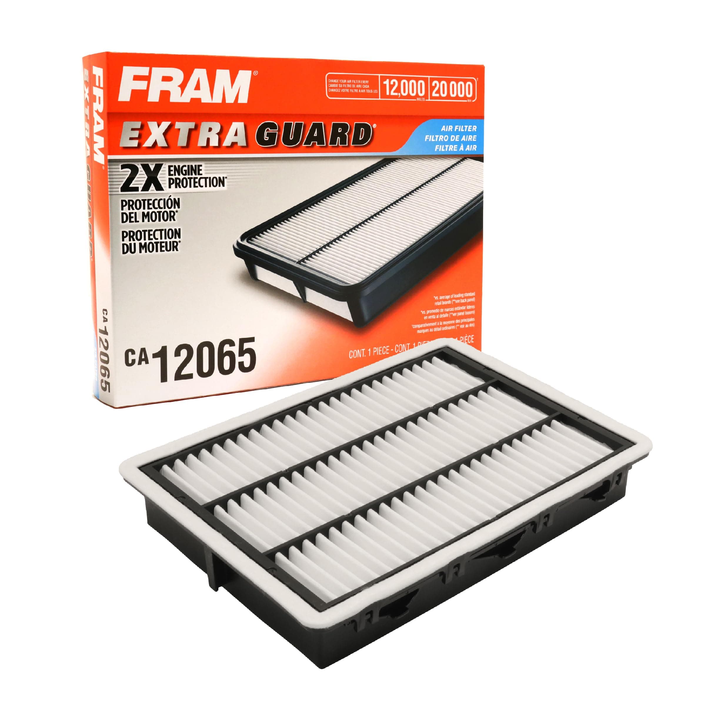 Extra Guard Engine Air Filter Replacement, Easy Install w/Advanced Engine Protection and Optimal Performance, CA12065 for Select Hyundai and Kia Vehicles