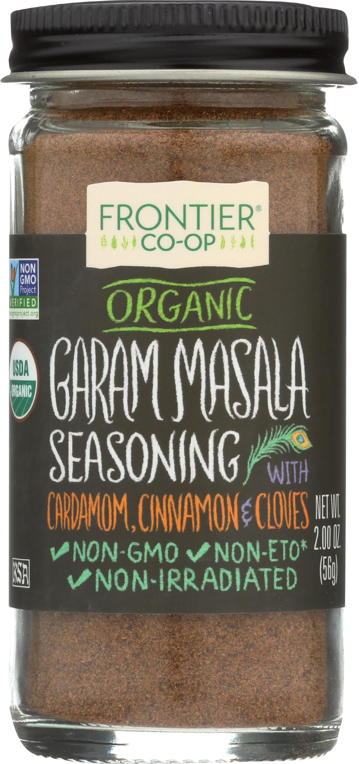 Frontier Co-op Organic Garam Masala, 2 Ounce Bottle, Northern Indian Spice Blend, Richly Spicy But Not Hot, Kosher, Non ETO
