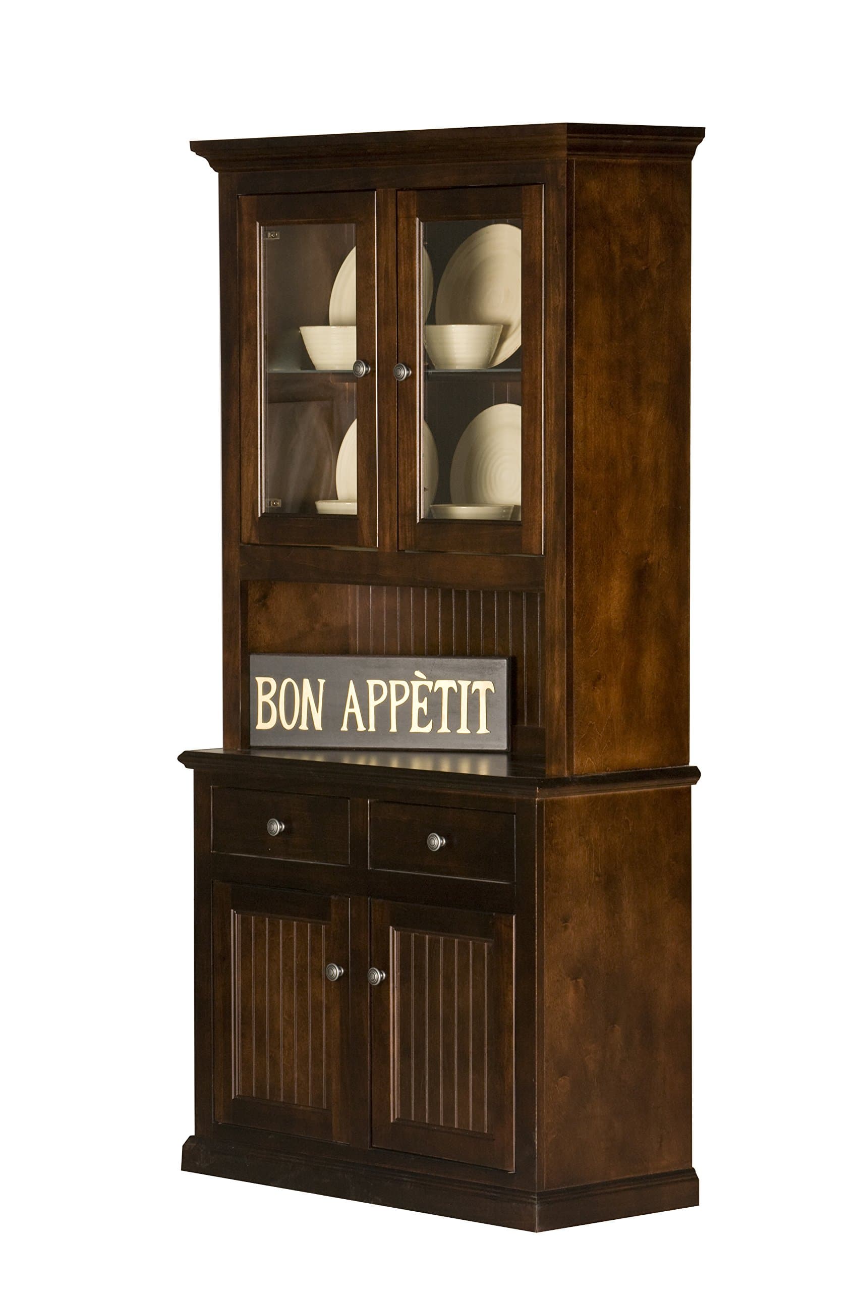 Eagle Furniture Manufacturing Coastal Dining Buffet & Hutch, 40", Concord Cherry (72941WPCC-72942PLCC)