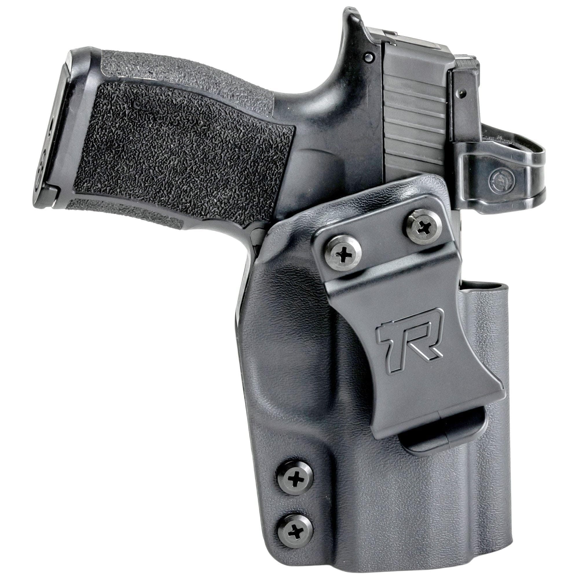 Rounded IWB Holster - Inside Waistband Concealed Carry, American Made, Concealment Express, Black Kydex, Optics Ready, Fits: