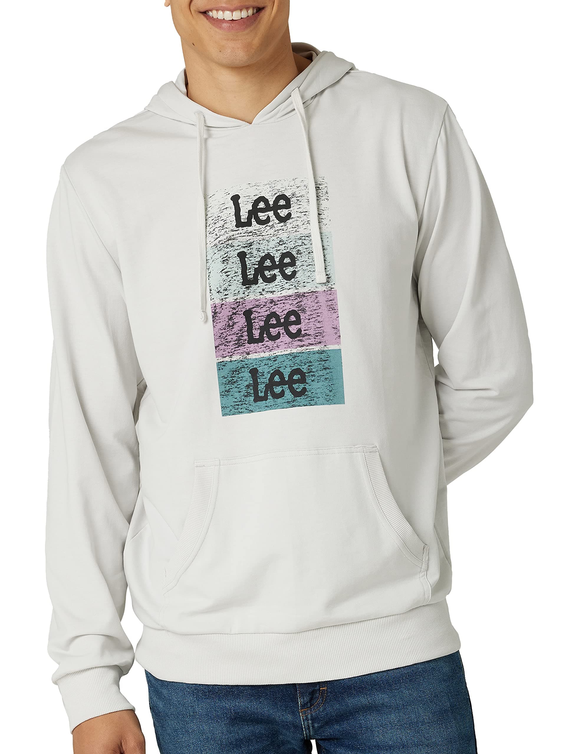 Lee mens Long Sleeve Hoodie Hooded Sweatshirt