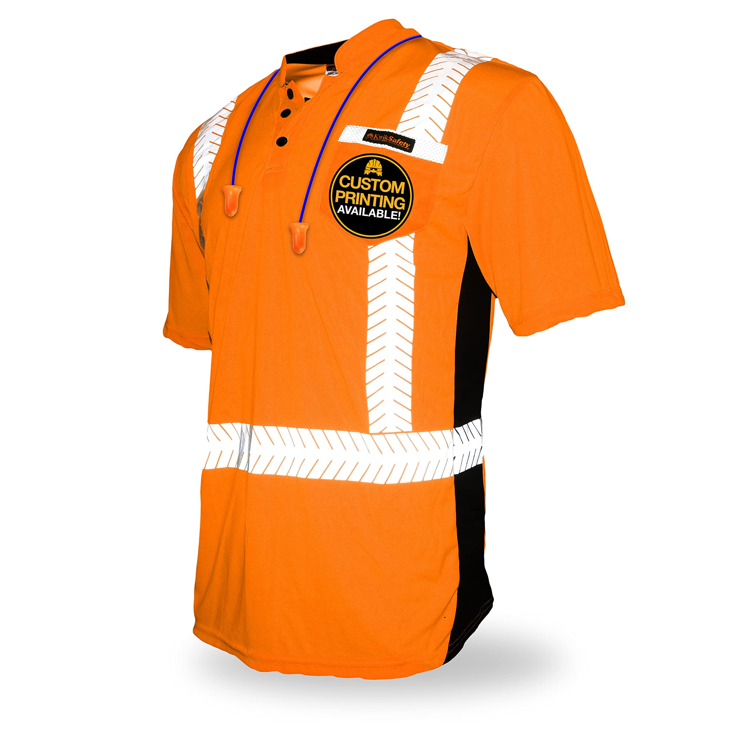 KwikSafetyCharlotte, NC - Premium Short Sleeve Safety Shirts [Crew Neck, Button & Zip Collar] Class 2 ANSI Tested OSHA