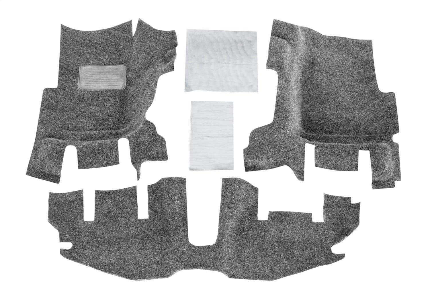 Classic Bed Mat | 1997 - 2006 Jeep Wrangler TJ/LJ (w/cntr console, Heat Shields), Charcoal Grey | BRTJ97F